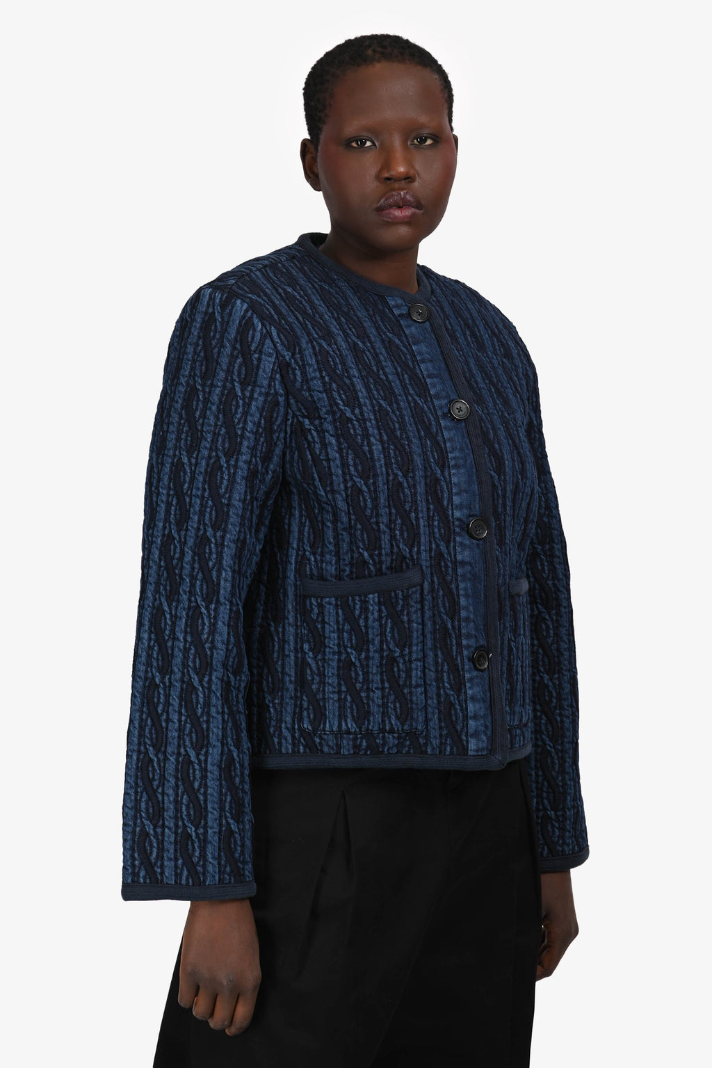 Rag & Bone Blue Denim 'Carter Liner' Jacket Size XL