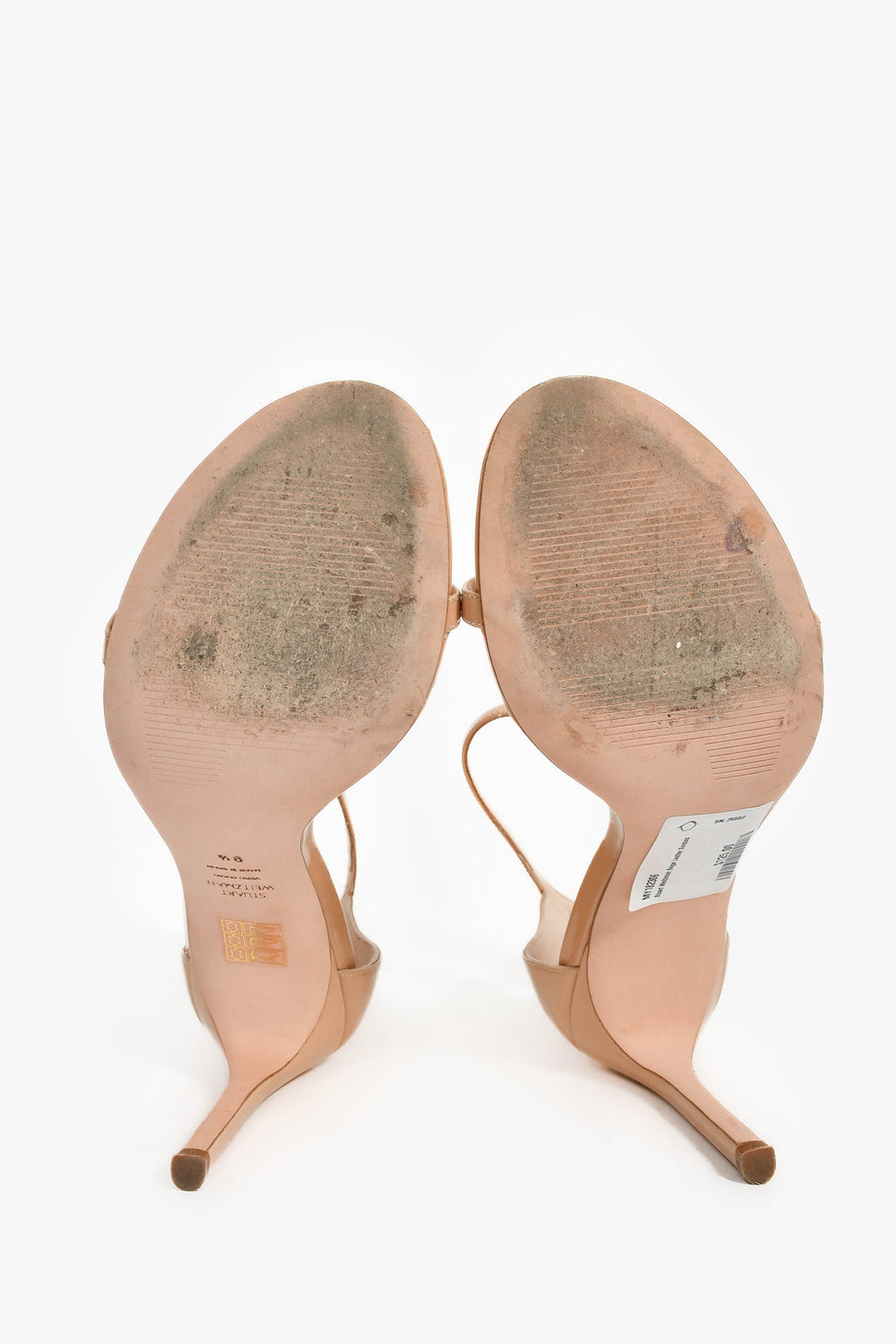 Stuart Weitzman Beige Leather Sandals Size 9.5
