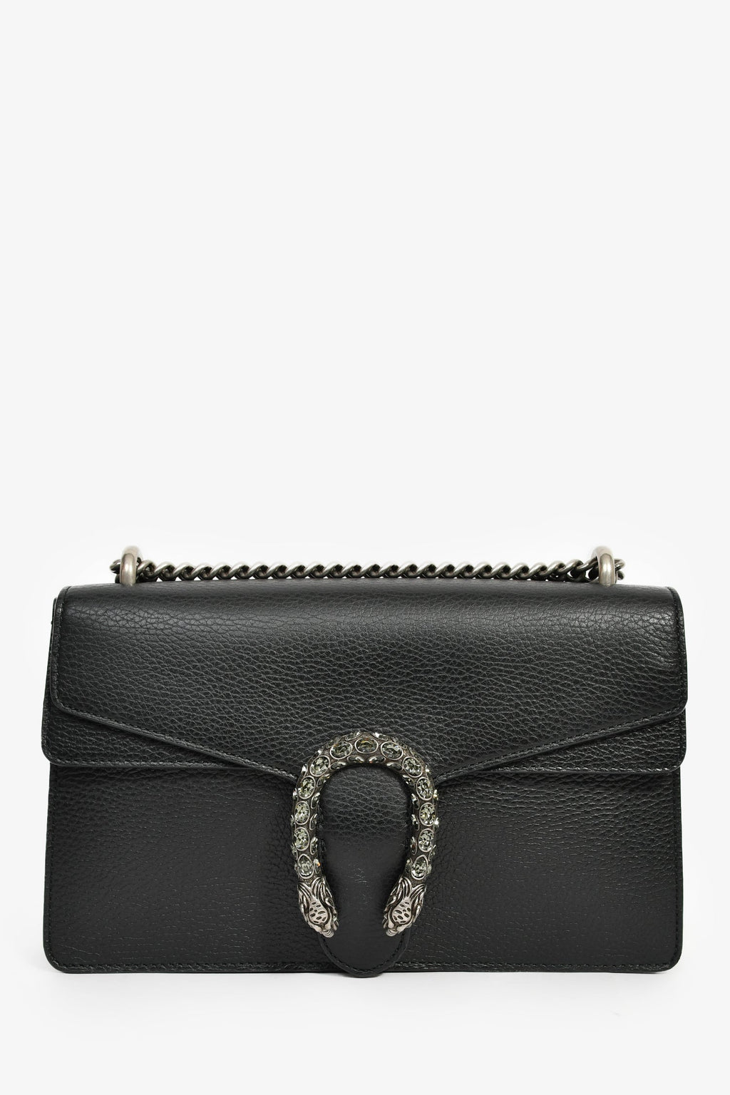 Gucci Black Leather Small Dionysus Shoulder Bag