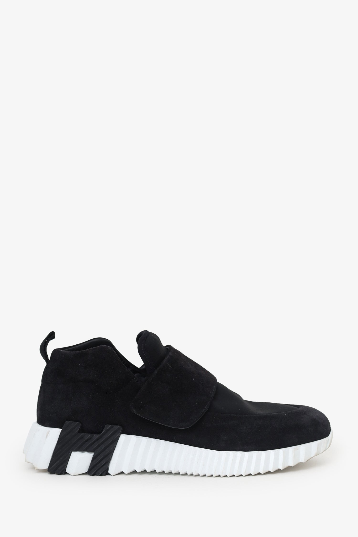 Hermès Black Suede H Sneakers Size 36