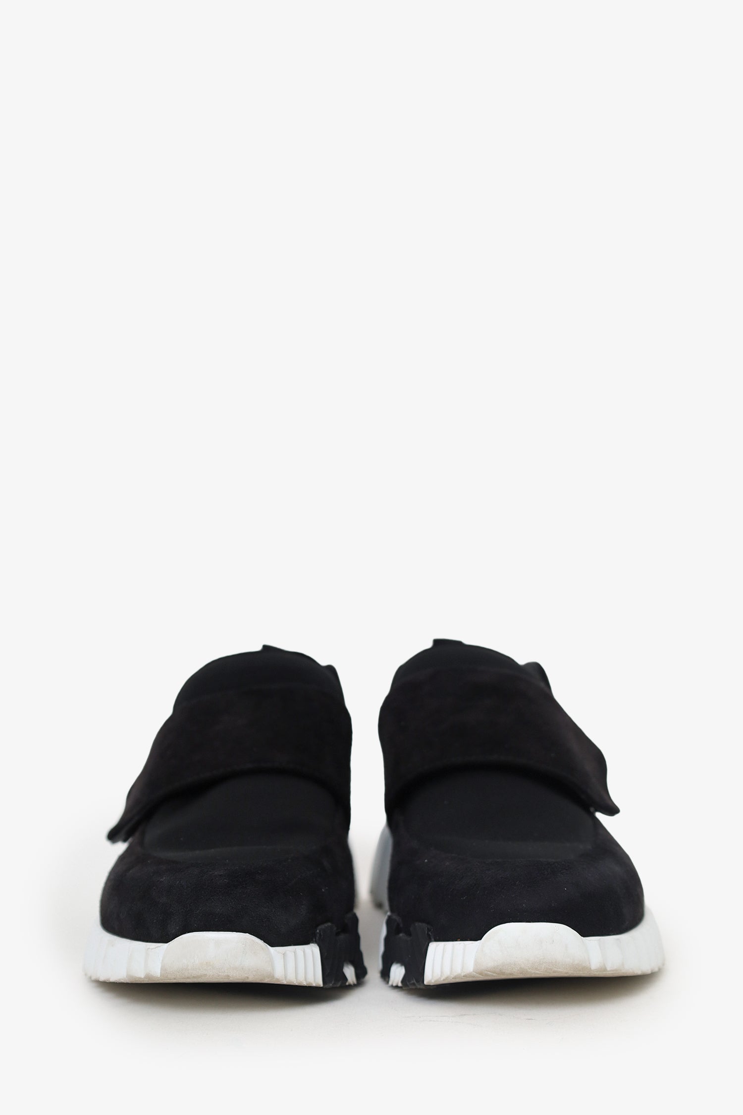 Hermès Black Suede H Sneakers Size 36