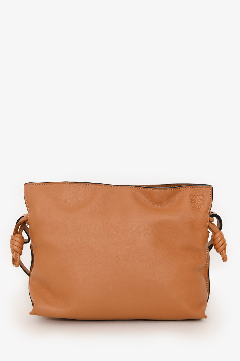 Loewe Brown Leather Mini Flamenco Crossbody