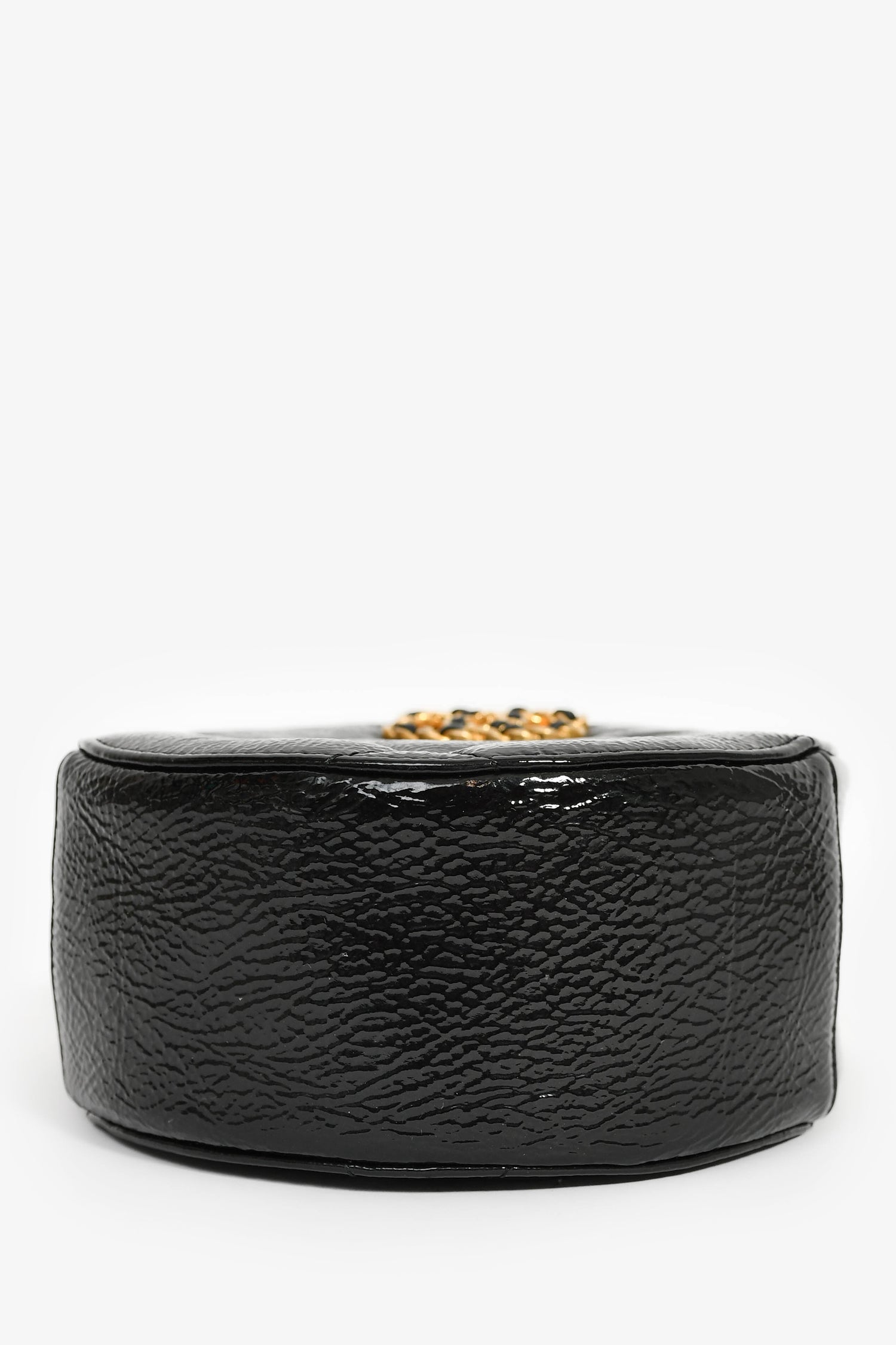Pre-Loved Chanel™ Black Leather Quilted 19 Round Crossbody Bag