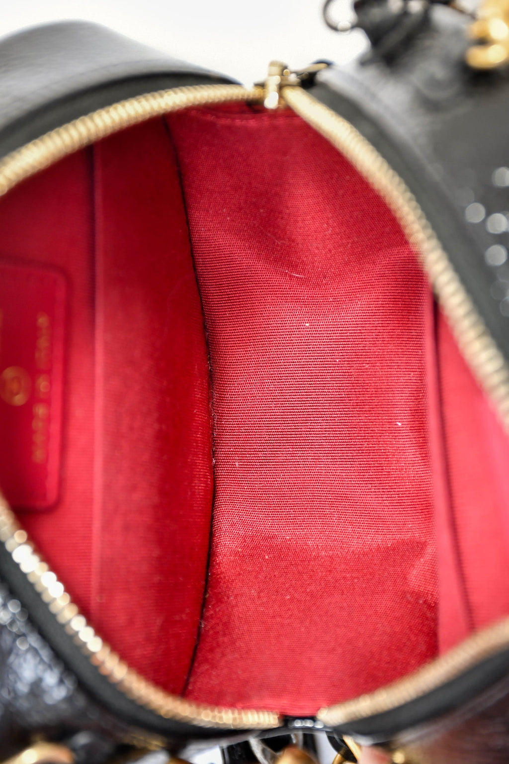 Pre-Loved Chanel™ Black Leather Quilted 19 Round Crossbody Bag