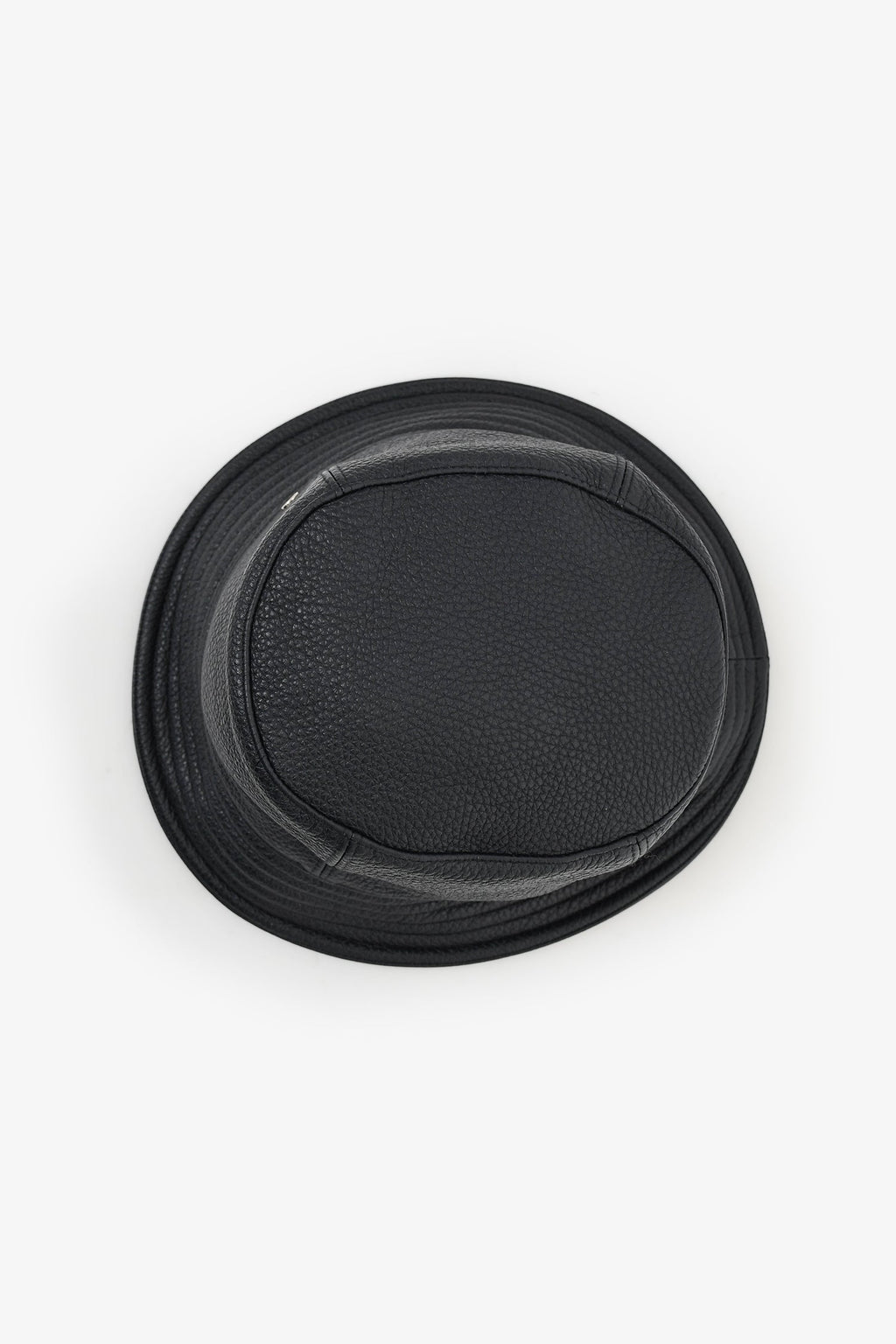 Hermès Navy Leather Bucket Hat