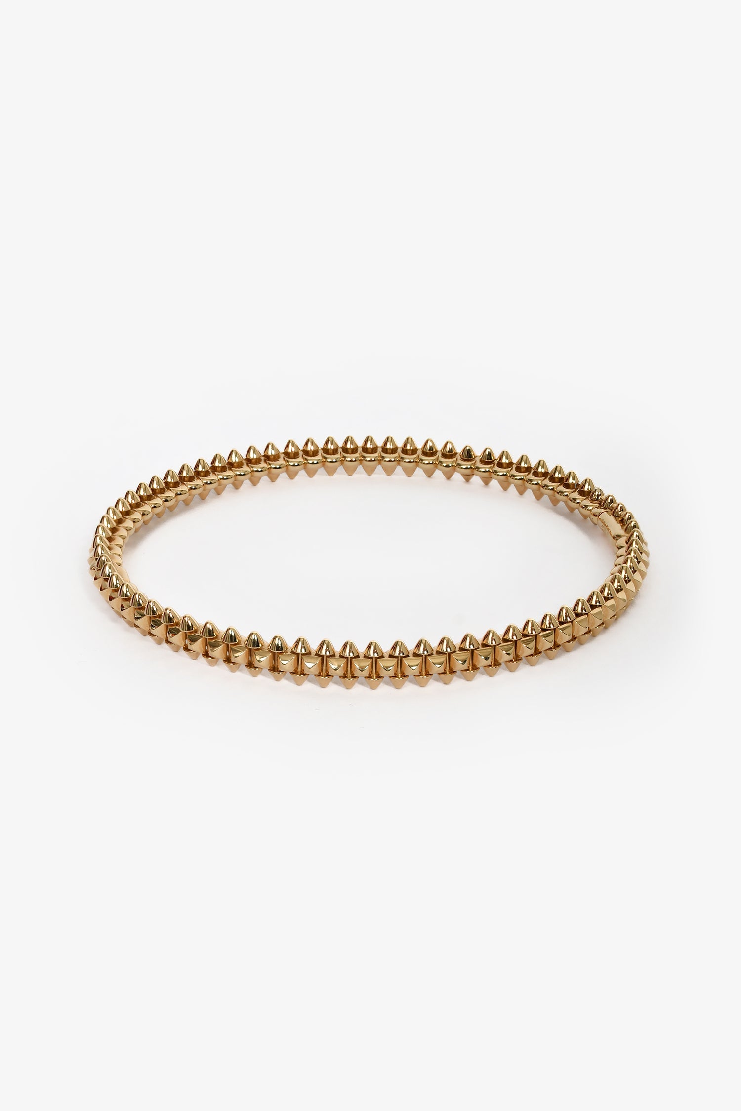 Cartier 18K Yellow Gold 'Clash de Cartier' Small Model Bracelet Size 20