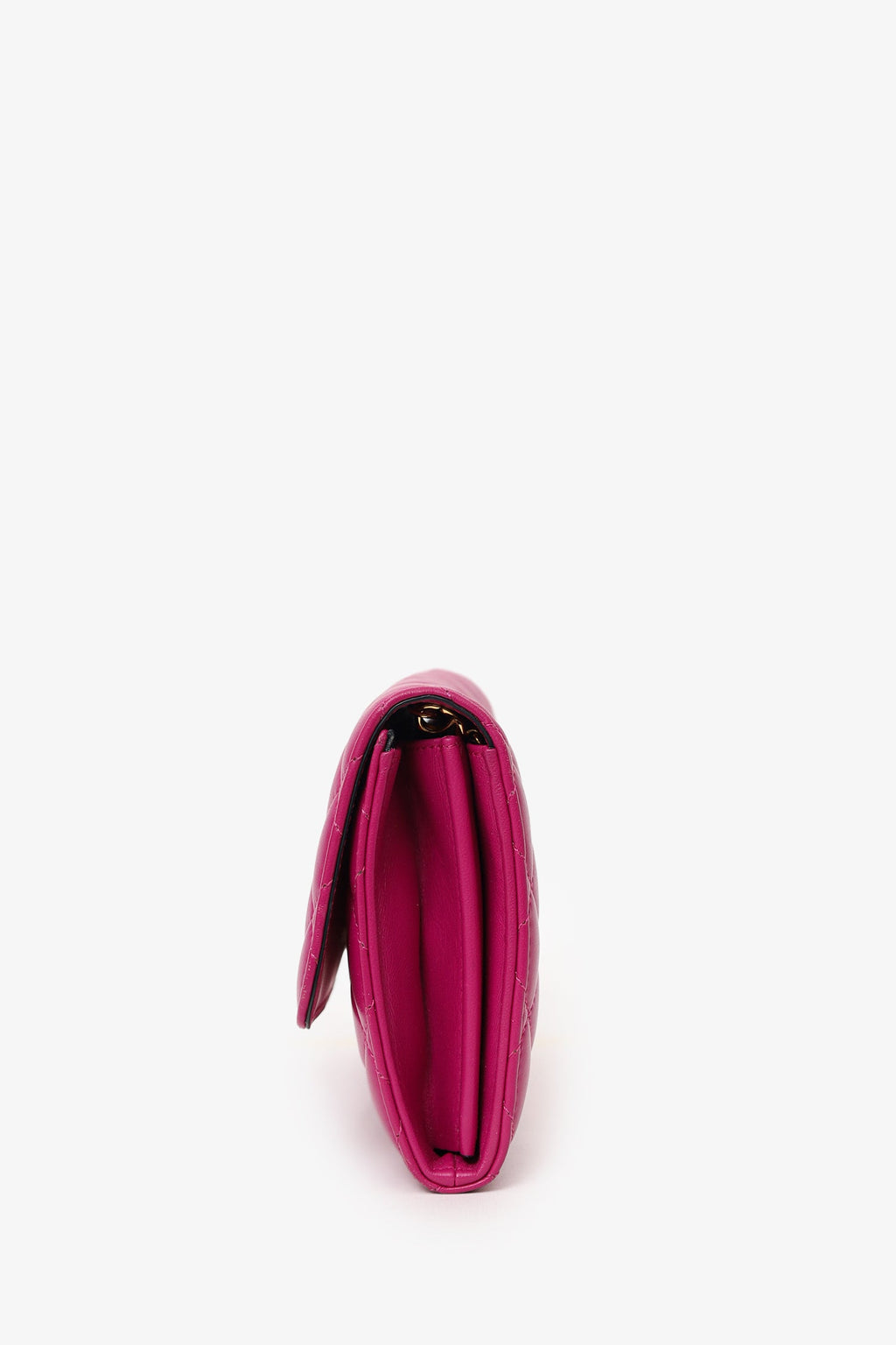Versace Pink Leather Medusa Wallet On Chain