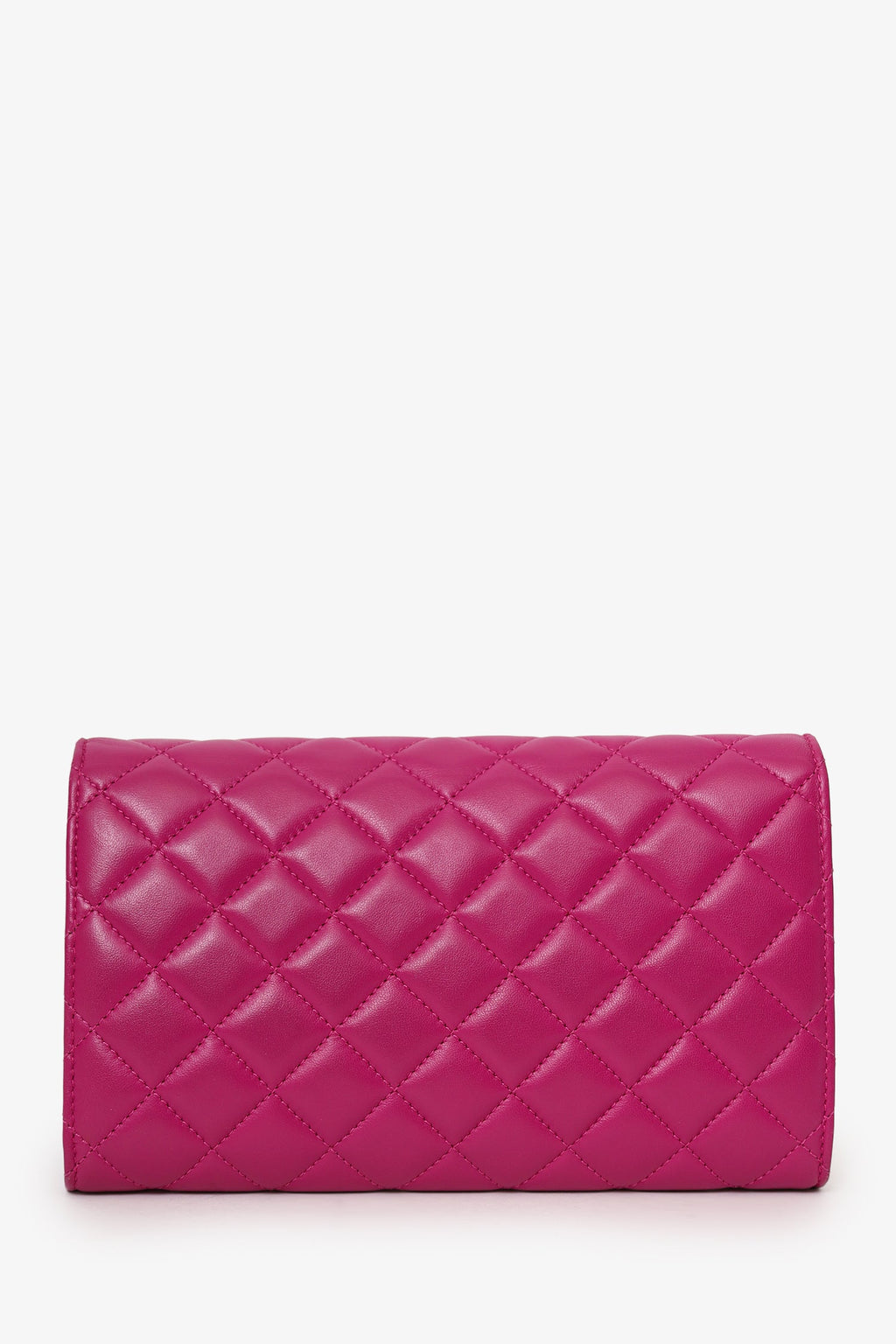 Versace Pink Leather Medusa Wallet On Chain