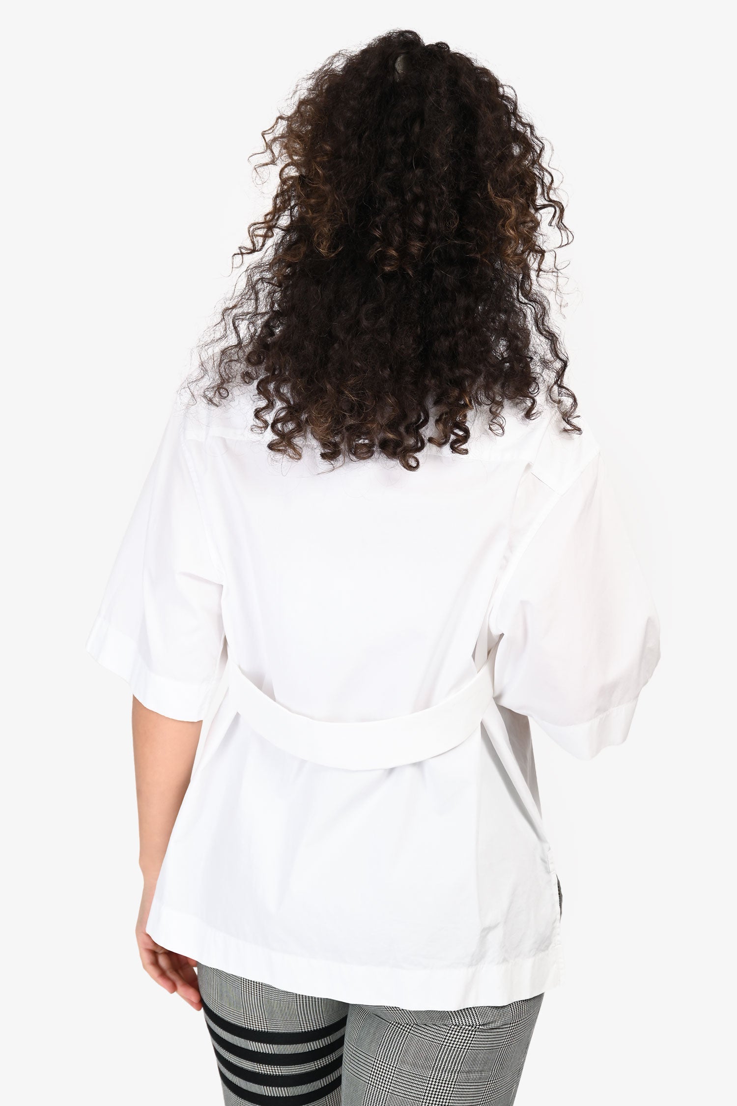Givenchy White Button Up Short Sleeve Shirt Estimated Size M