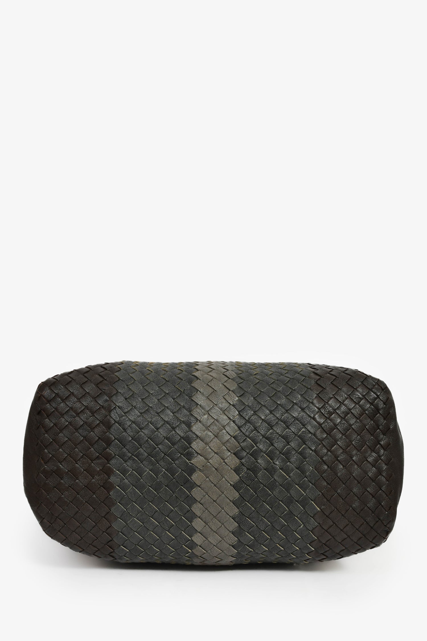 Bottega Veneta Black Intrecciato Leather Top Handle Tote Bag With Strap