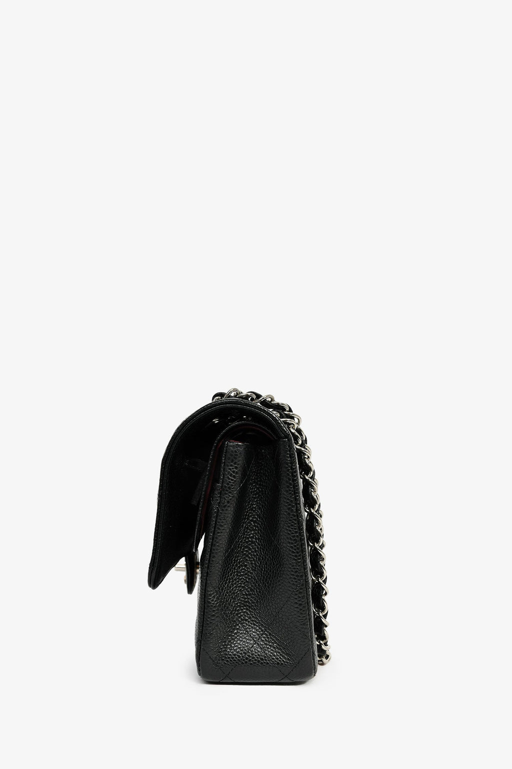 Pre-Loved Chanel™ 2010-11 Black Caviar Leather Medium Double Flap SHW