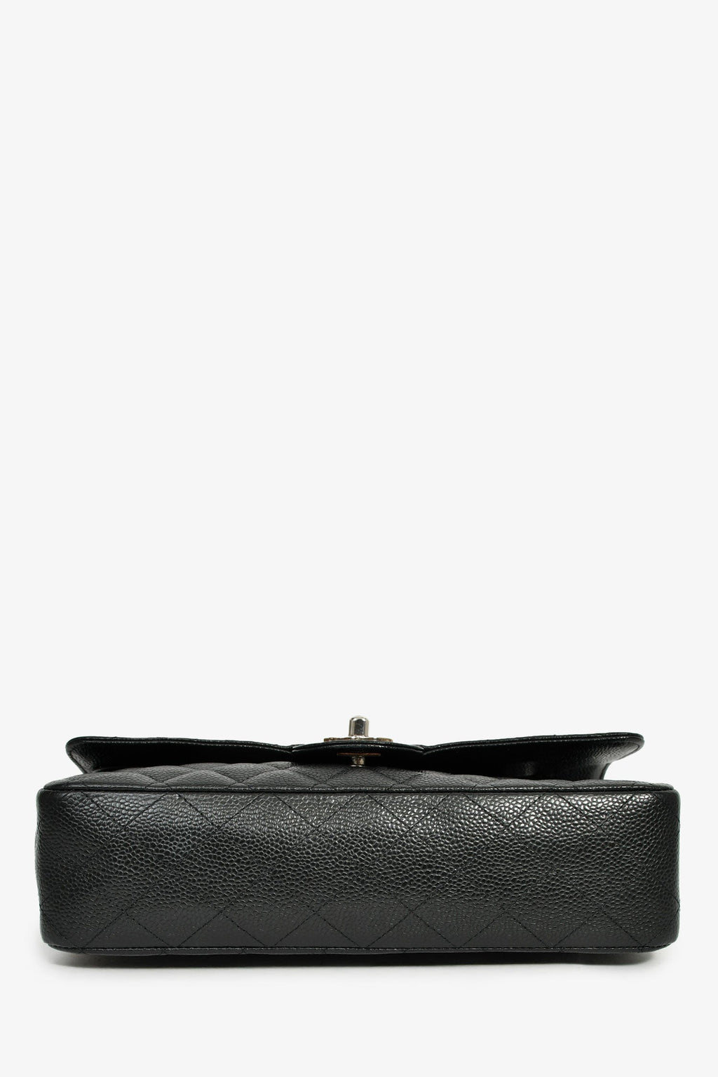Pre-Loved Chanel™ 2010-11 Black Caviar Leather Medium Double Flap SHW