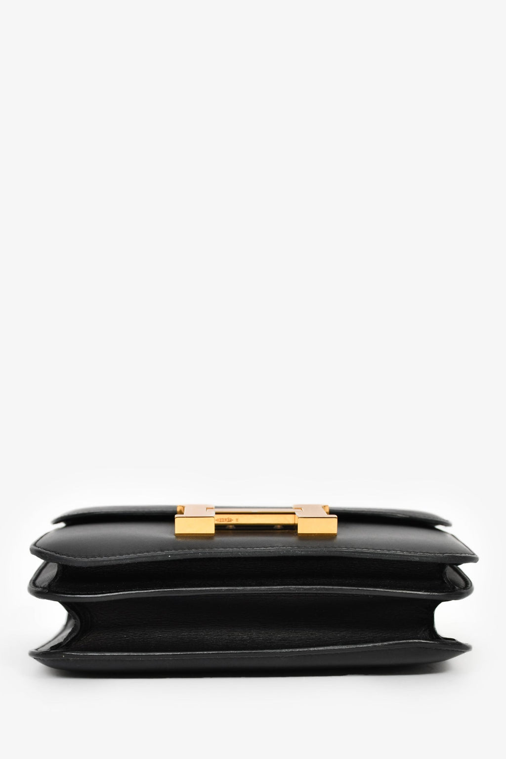 Hermès 2016 Black Swift Leather Mini Constance 18