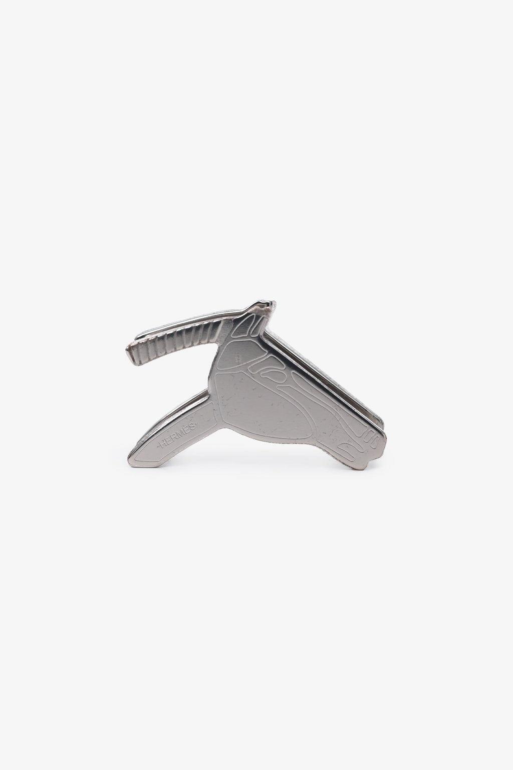 Hermès Palladium Plated Brass Horse Head Scarf Ring