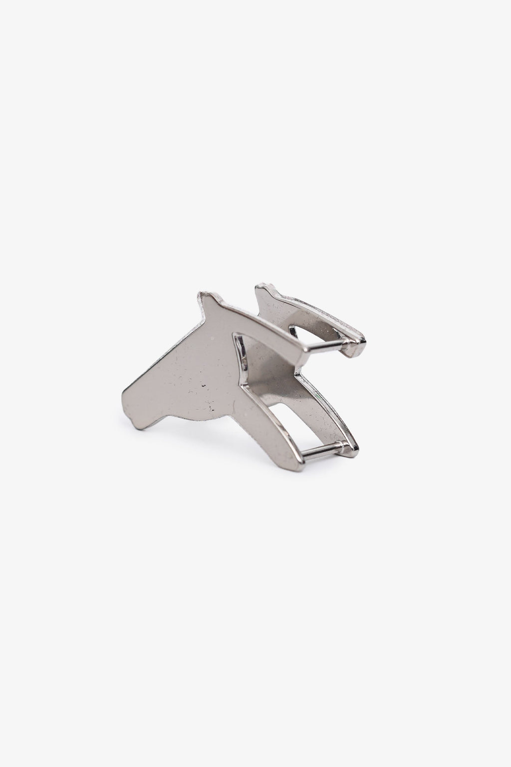 Hermès Palladium Plated Brass Horse Head Scarf Ring