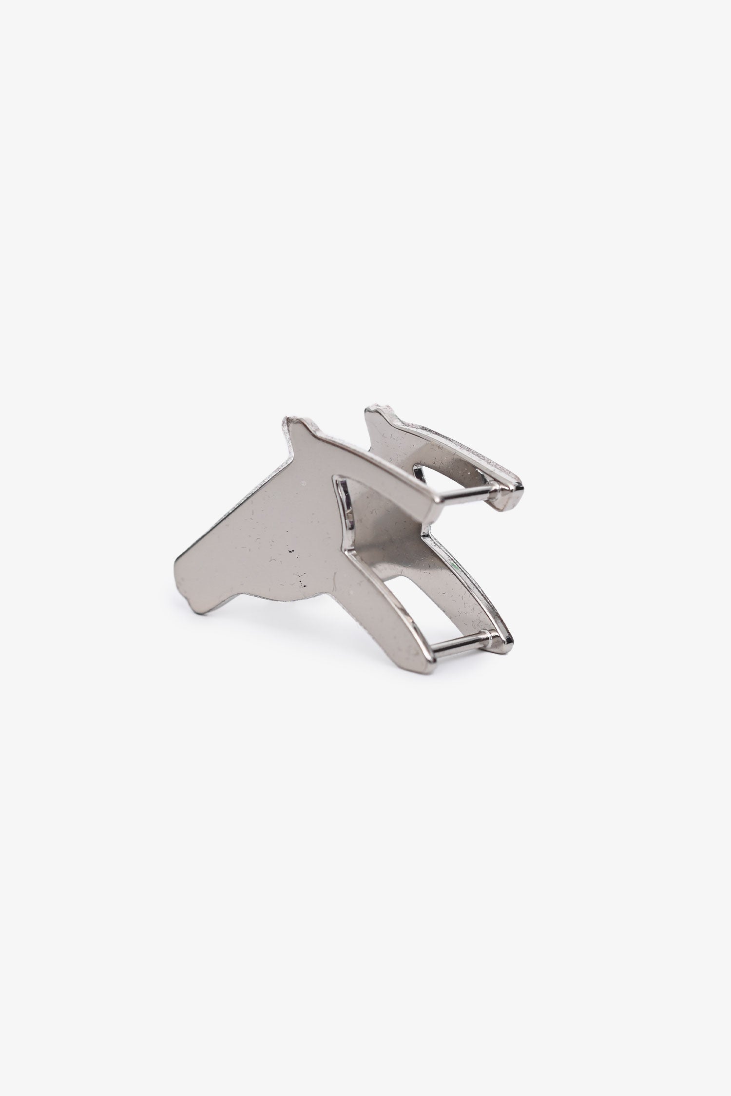 Hermès Palladium Plated Brass Horse Head Scarf Ring