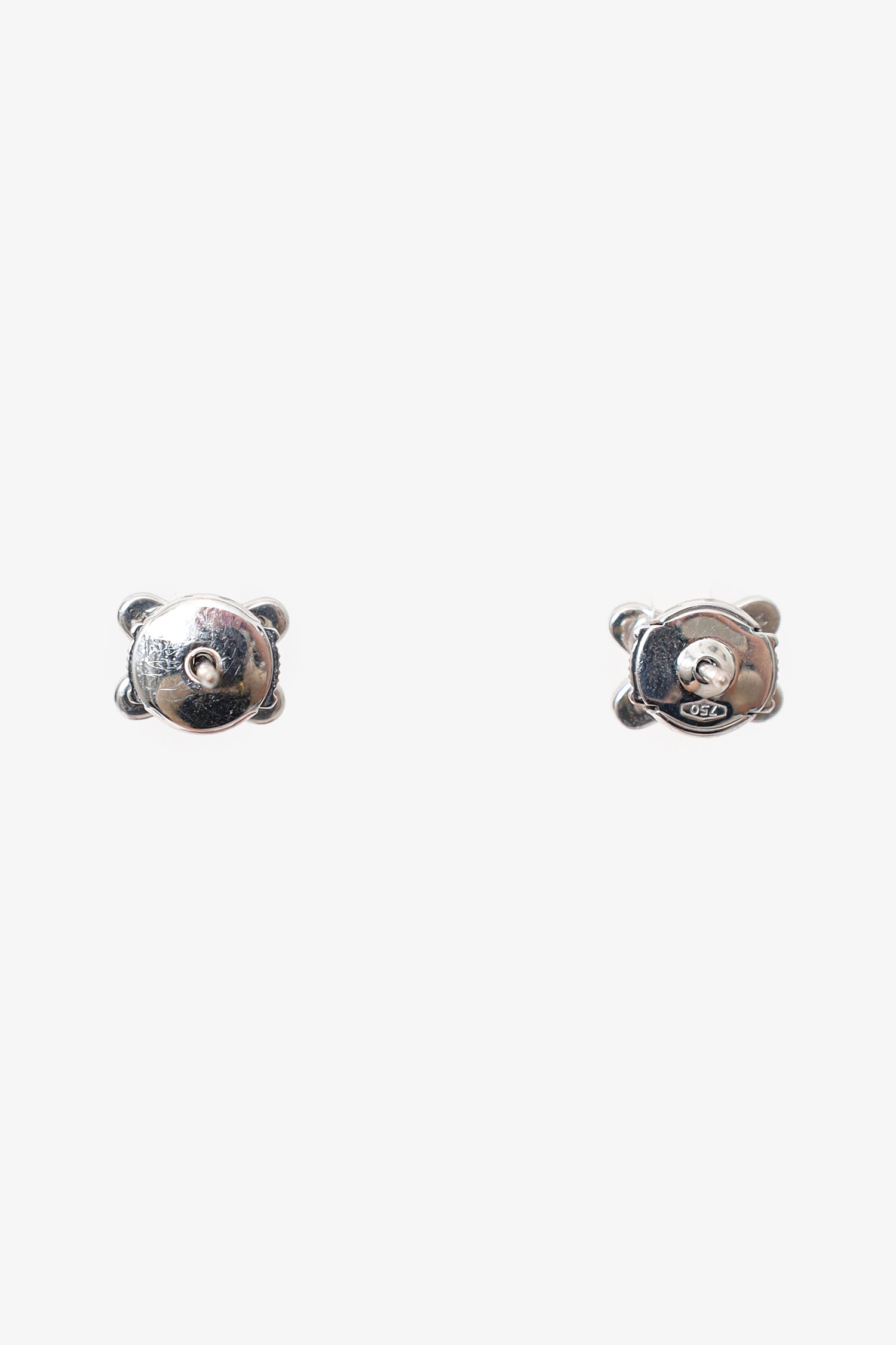 Chaumet White Gold Diamond Pavé Jeux de Liens Earrings