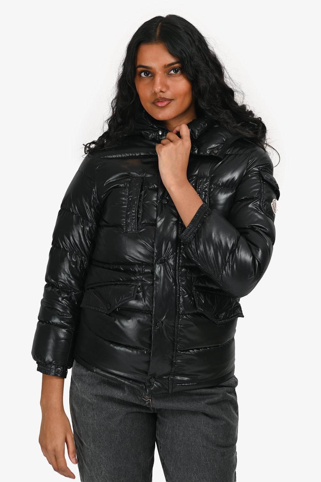 Moncler Black Riviere Giubbotto Down Jacket Size 10 Kids