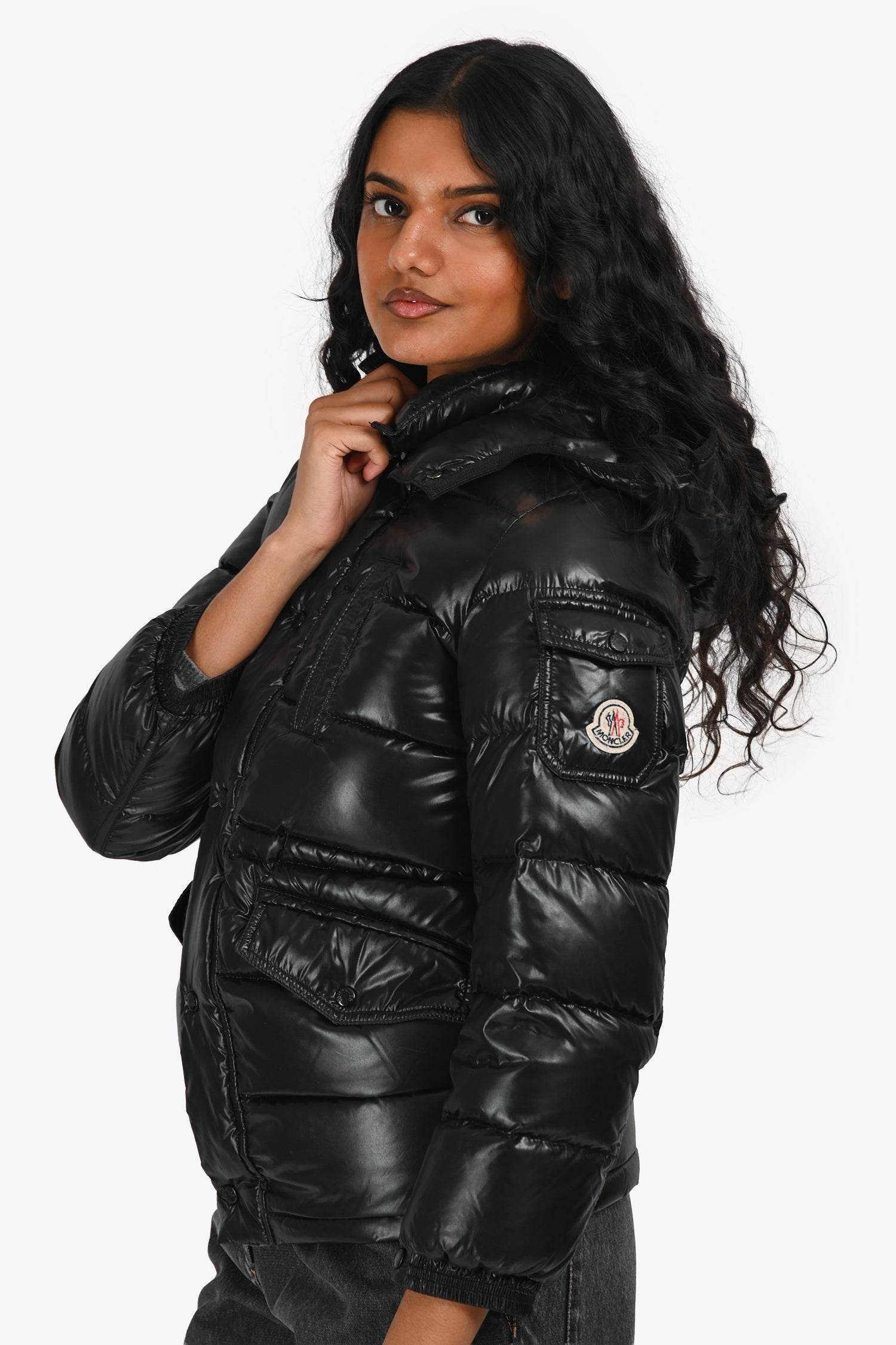 Moncler Black Riviere Giubbotto Down Jacket Size 10 Kids