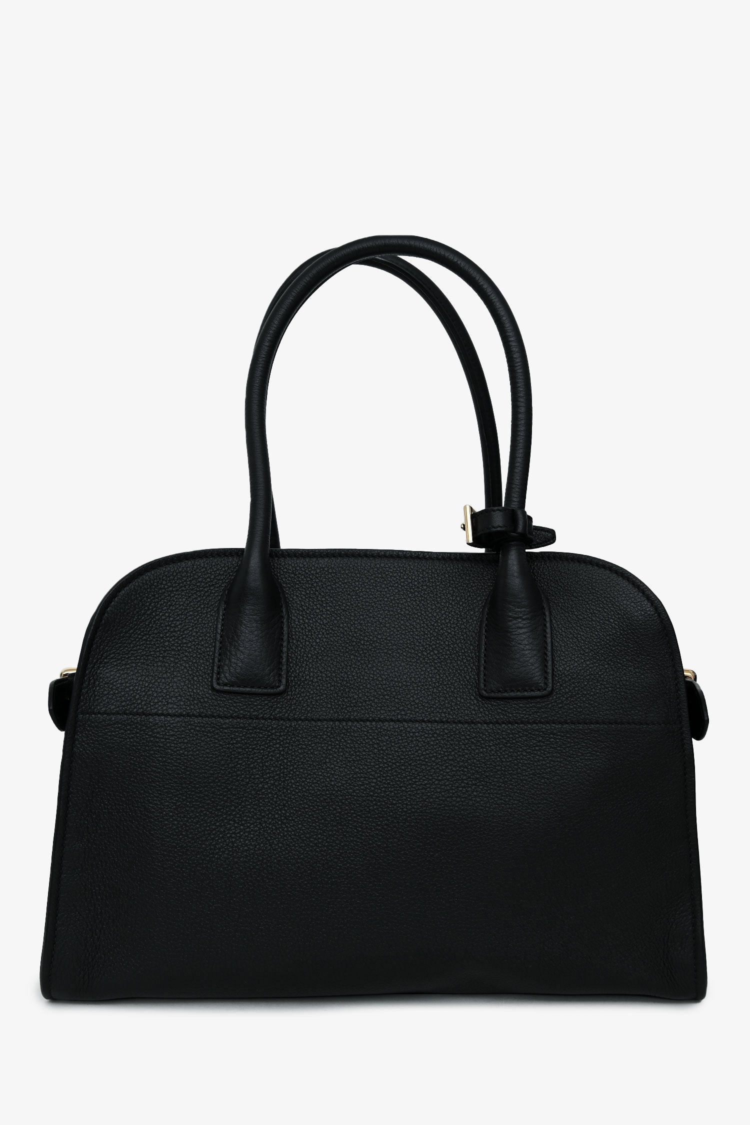 Prada Black Leather Medium Tote Bag