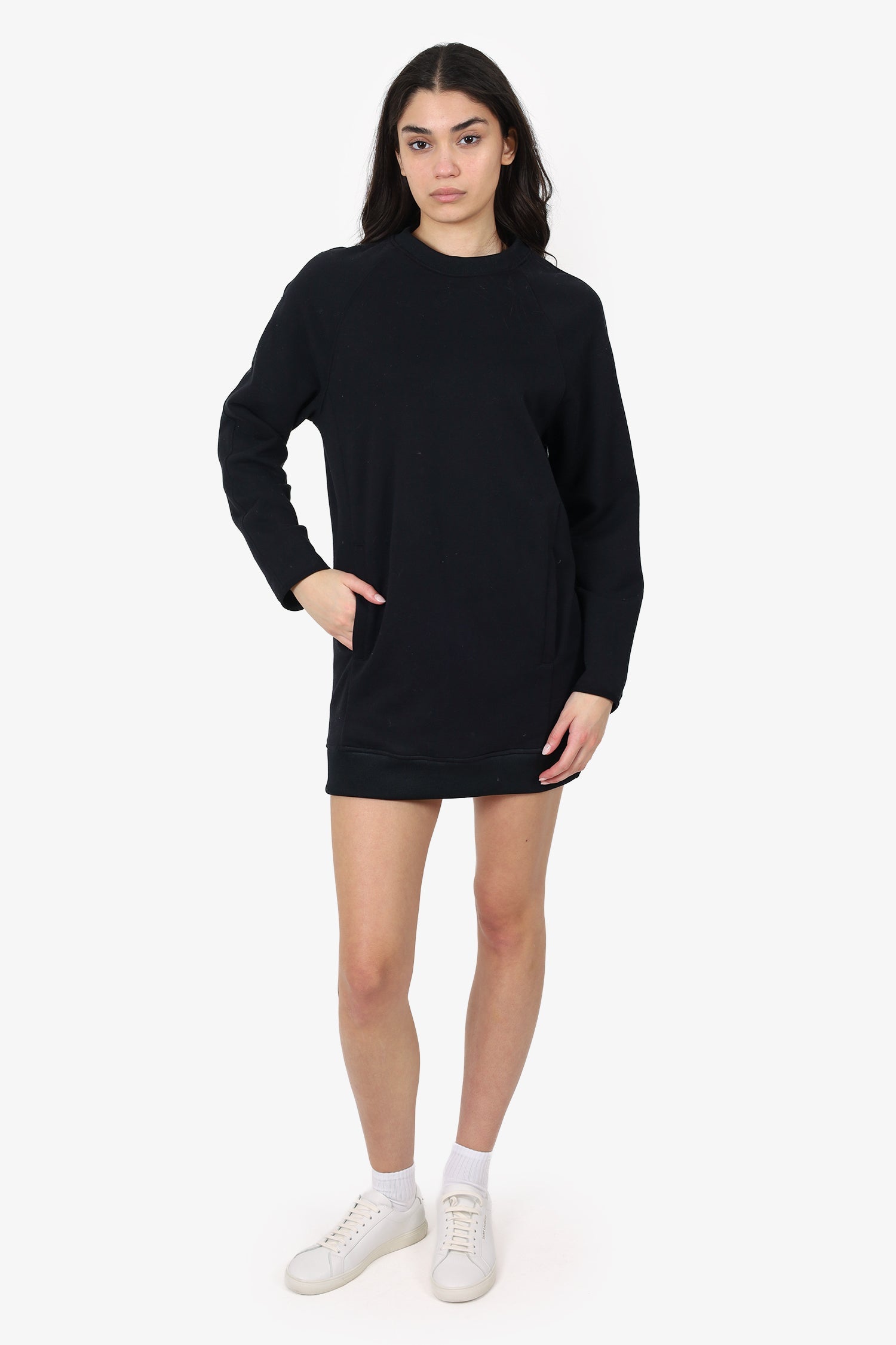 Acne Studios Black Long Sleeve Mini Dress Size S