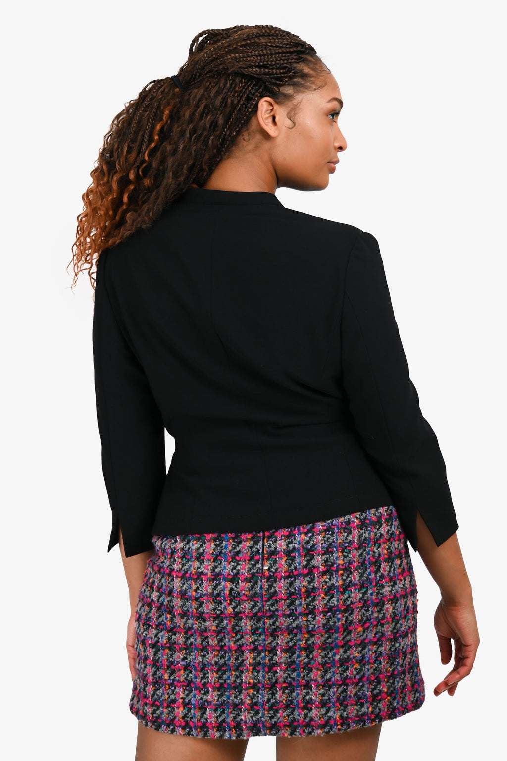 Max Mara Black Wrap Jacket Size 10 US