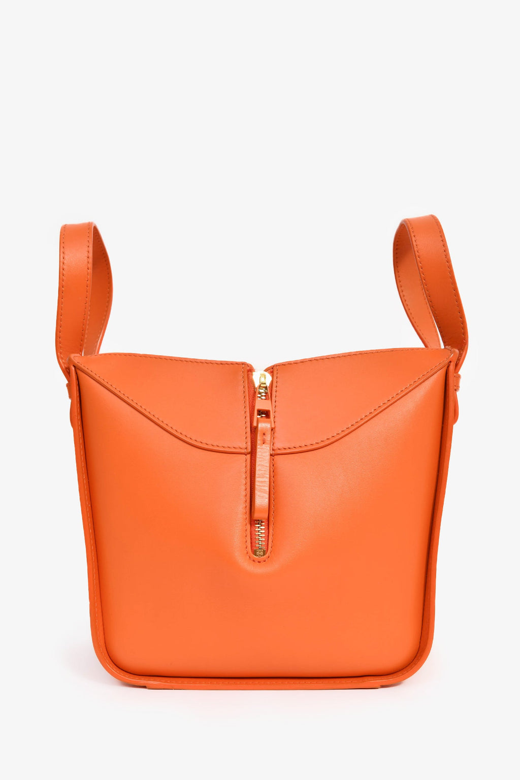 Loewe Orange Leather 'Hammock' Tote With Strap