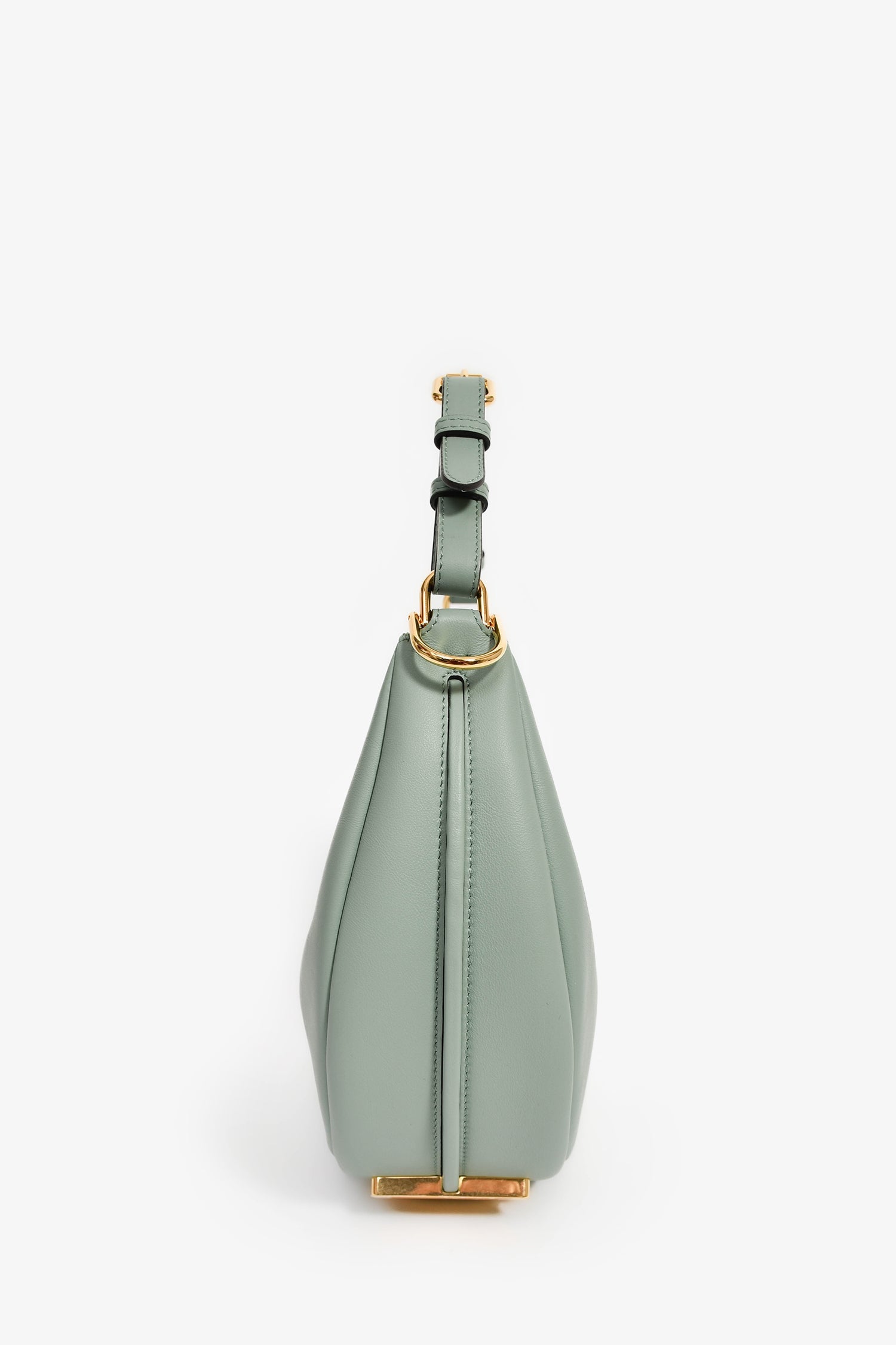 Fendi Blue Leather 'Fendigraphy' Shoulder Bag
