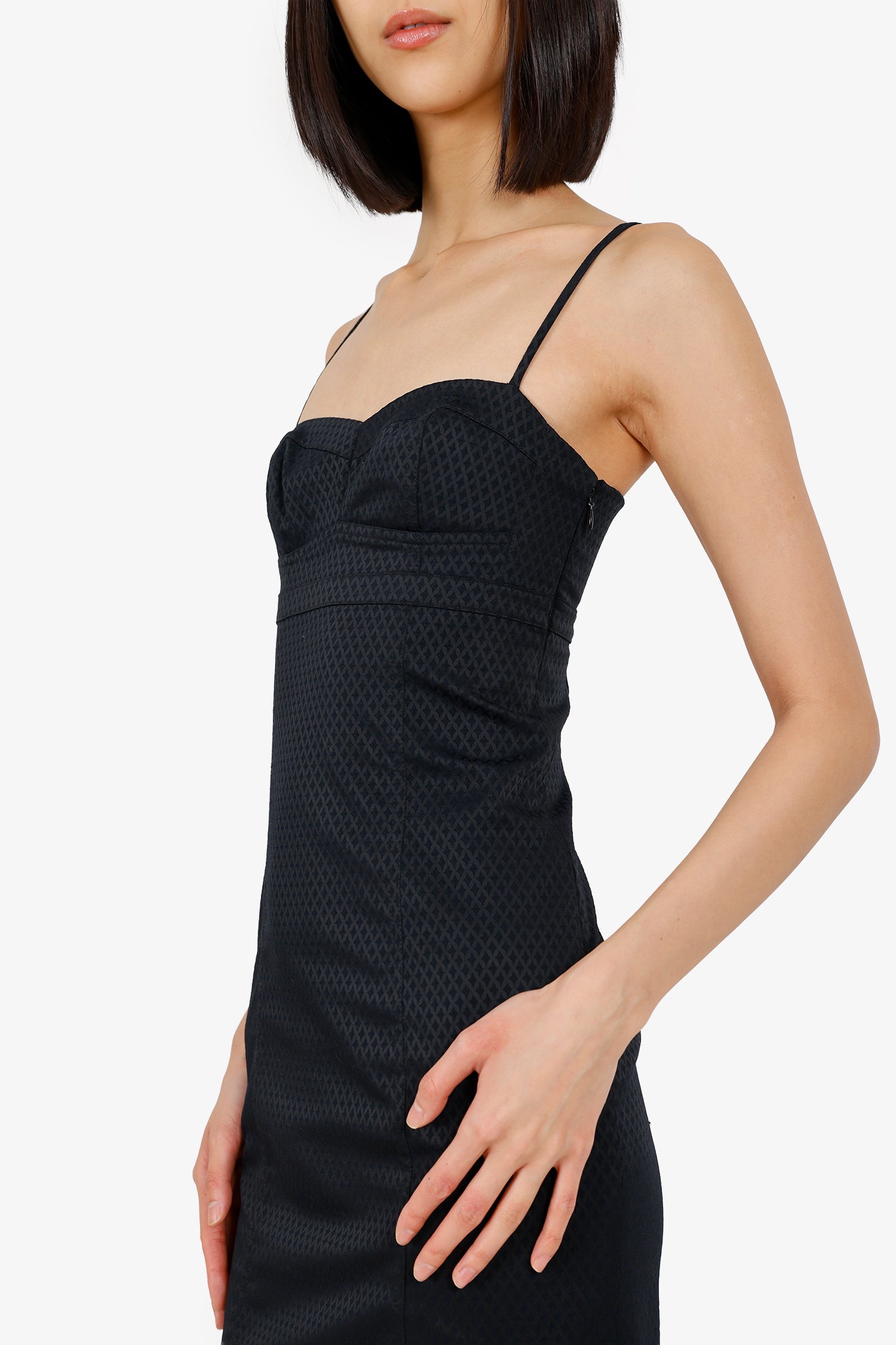 T By Alexander Wang Black Bustier Strappy Dress Size XS
