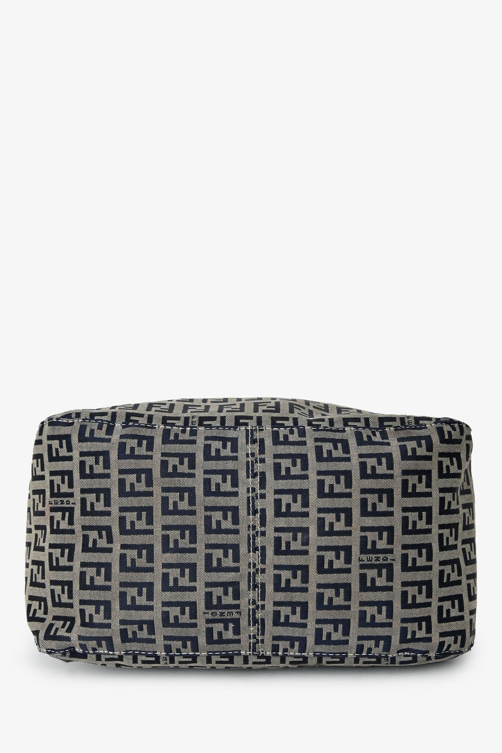 Fendi Blue/Grey FF Zucca Square Baguette Shoulder Bag
