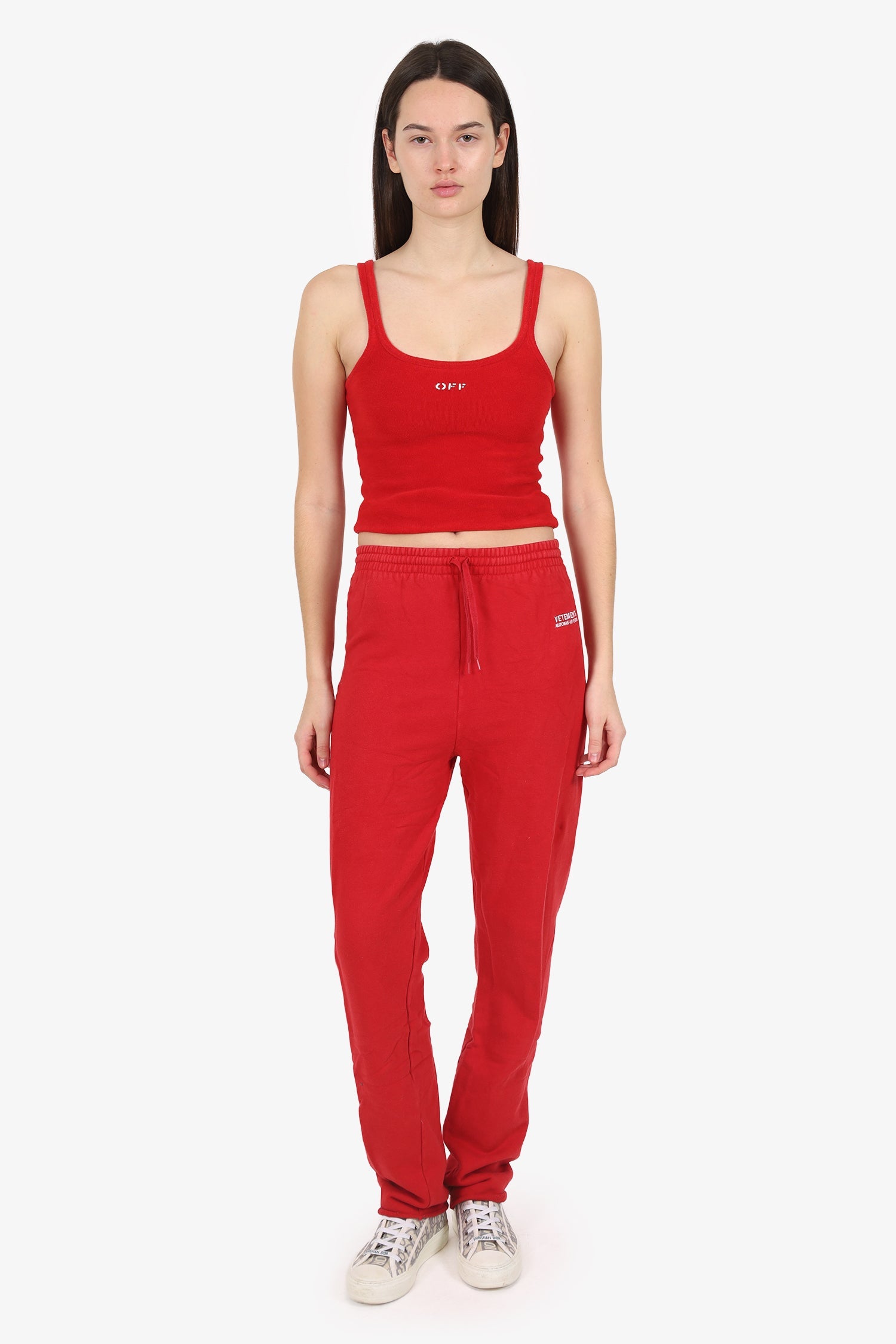 Vetements Red Sweatpants Size M