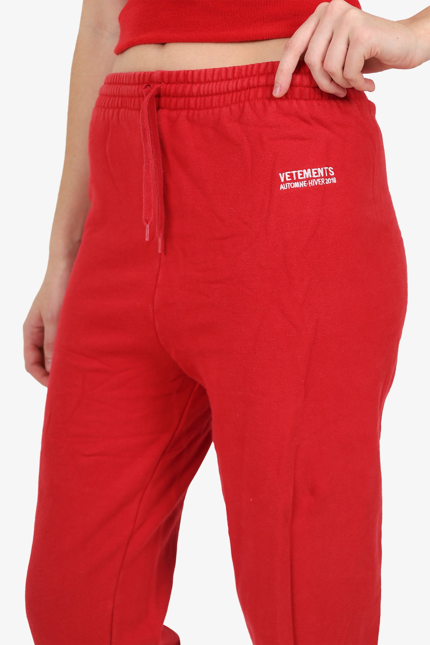 Vetements Red Sweatpants Size M