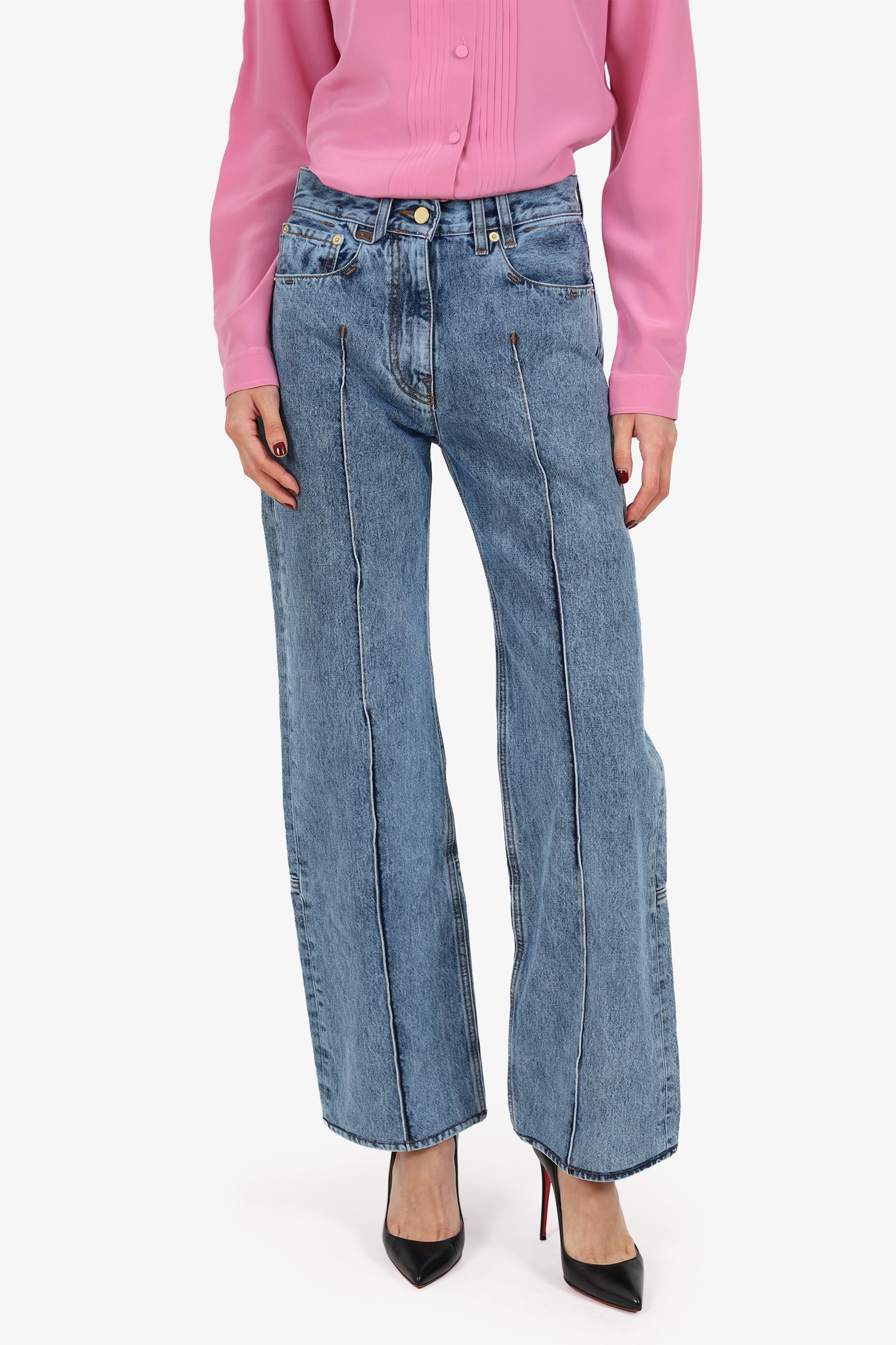 Jacquemus Denim 'Le Raphia' Jeans Size 24