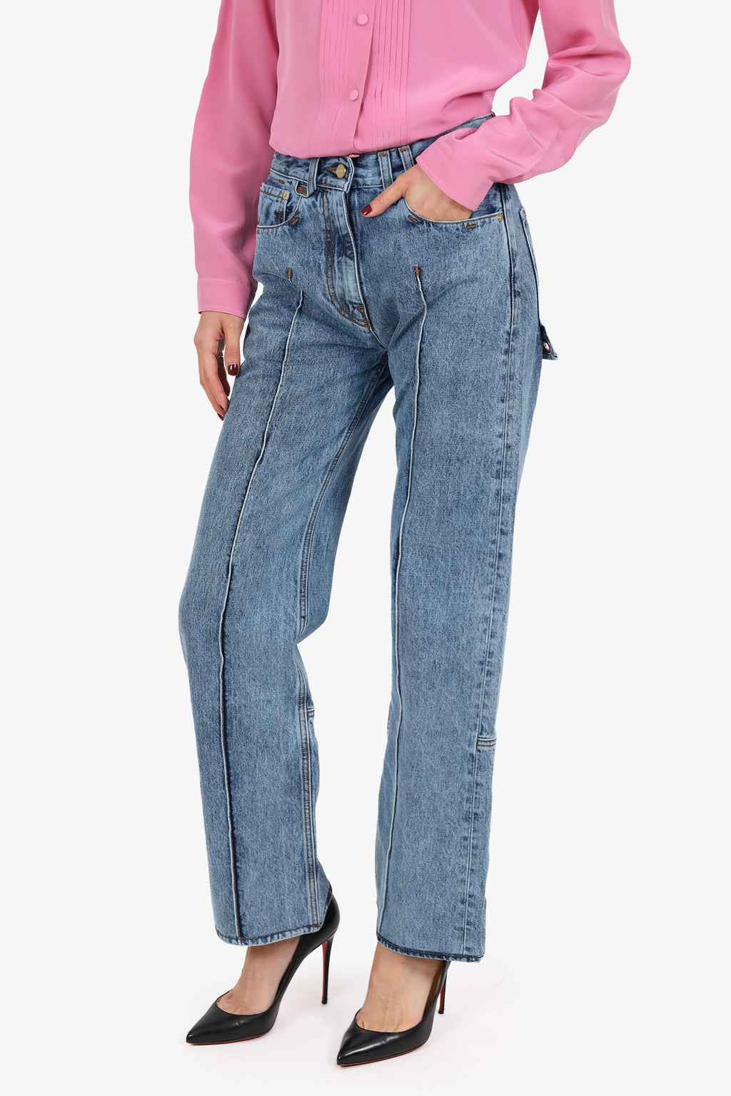 Jacquemus Denim 'Le Raphia' Jeans Size 24