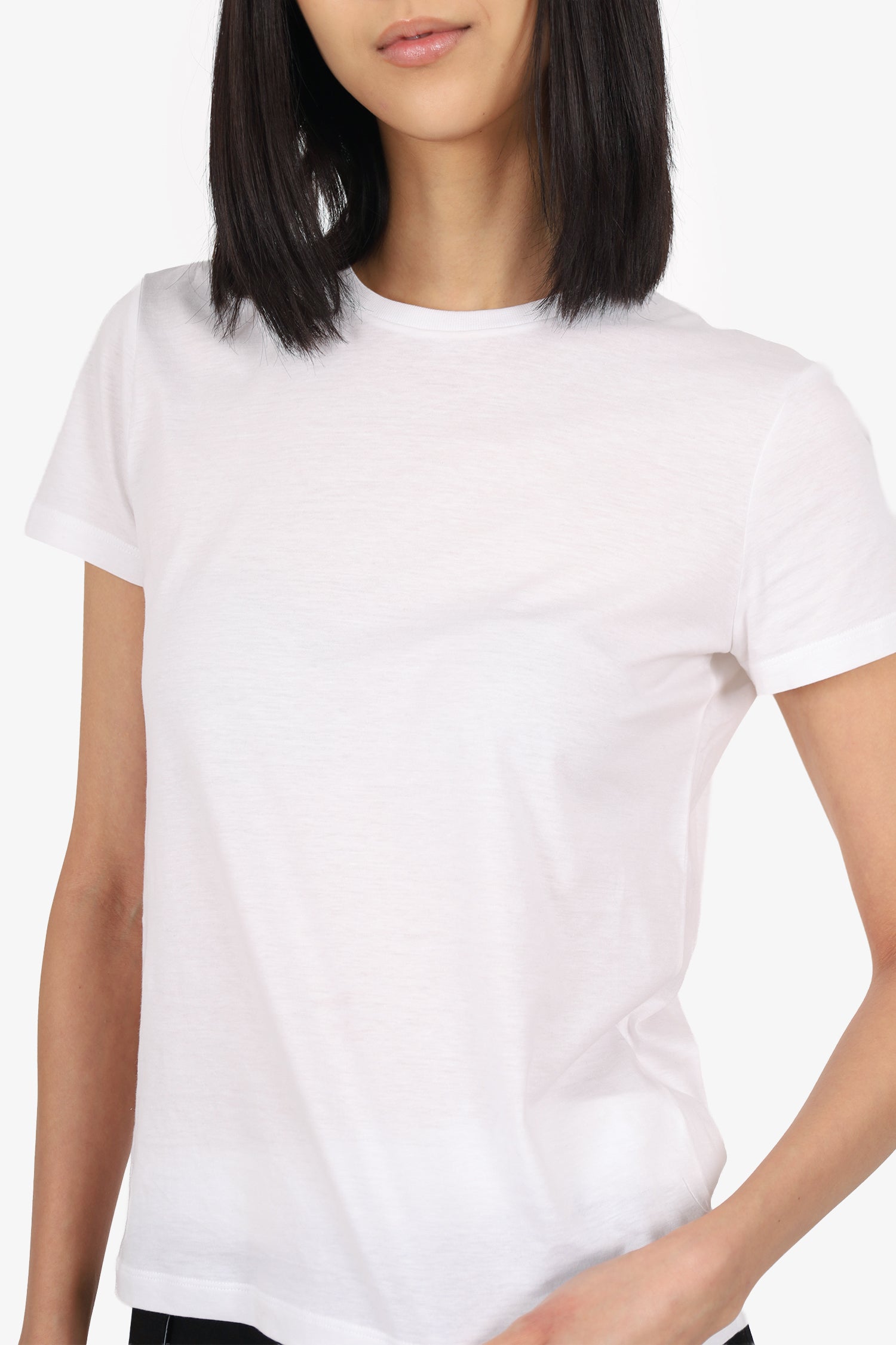 Prada White Crew Neck T-Shirt Size M