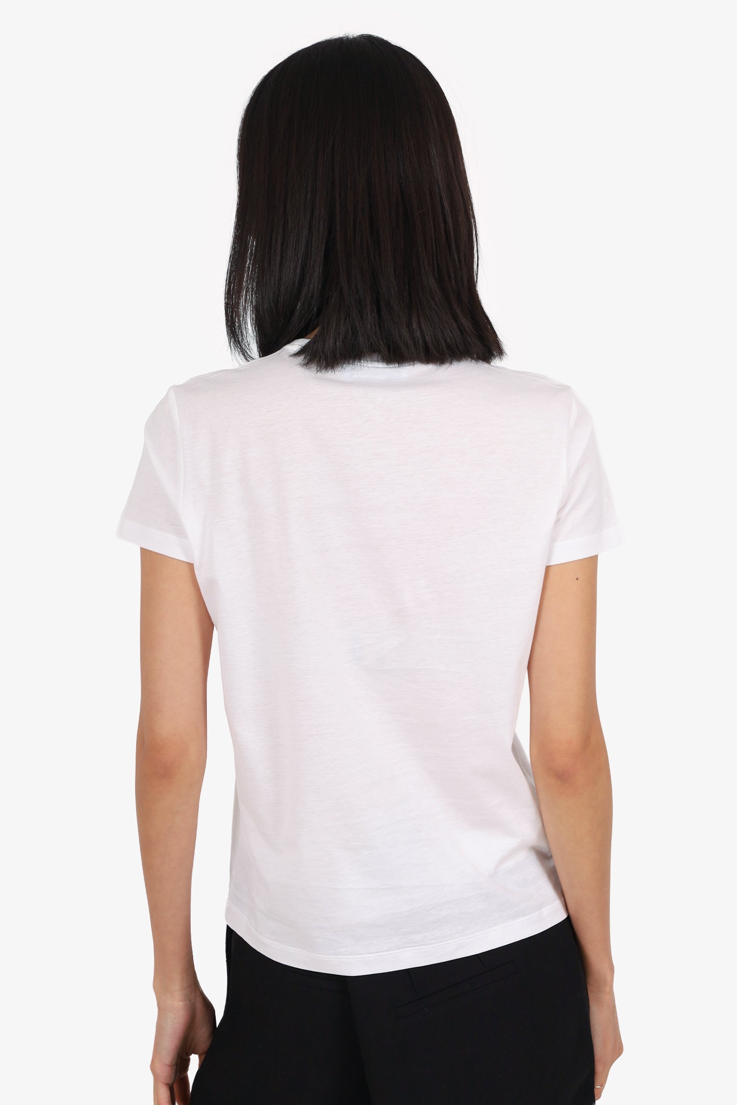 Prada White Crew Neck T-Shirt Size M
