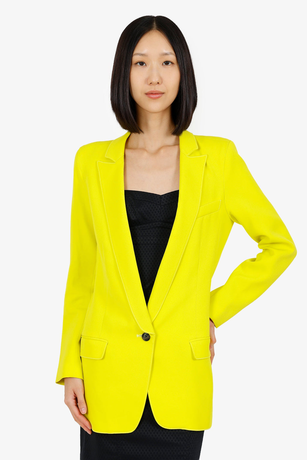 Smythe Green Satin Blazer Size 6