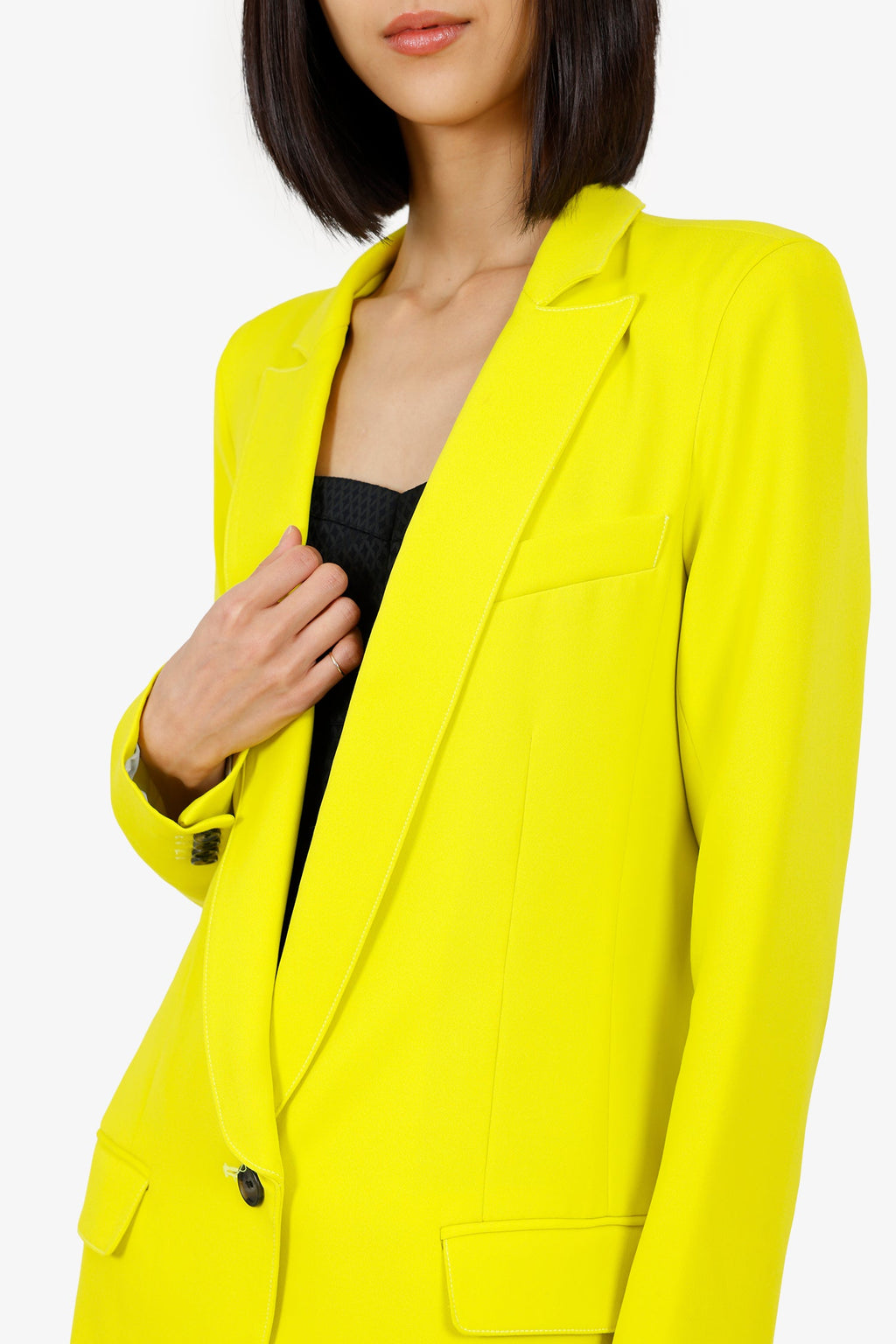 Smythe Green Satin Blazer Size 6