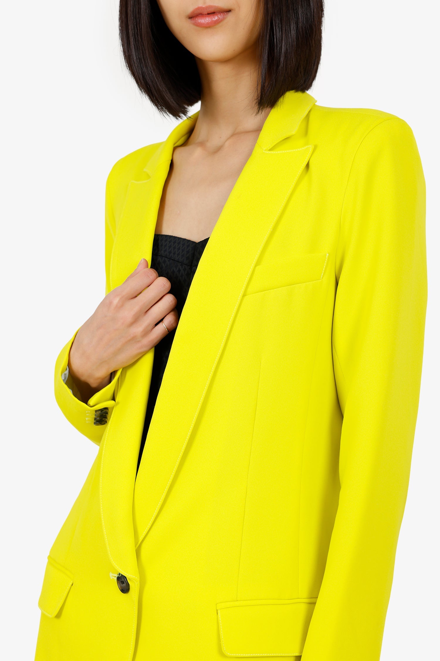 Smythe Green Satin Blazer Size 6