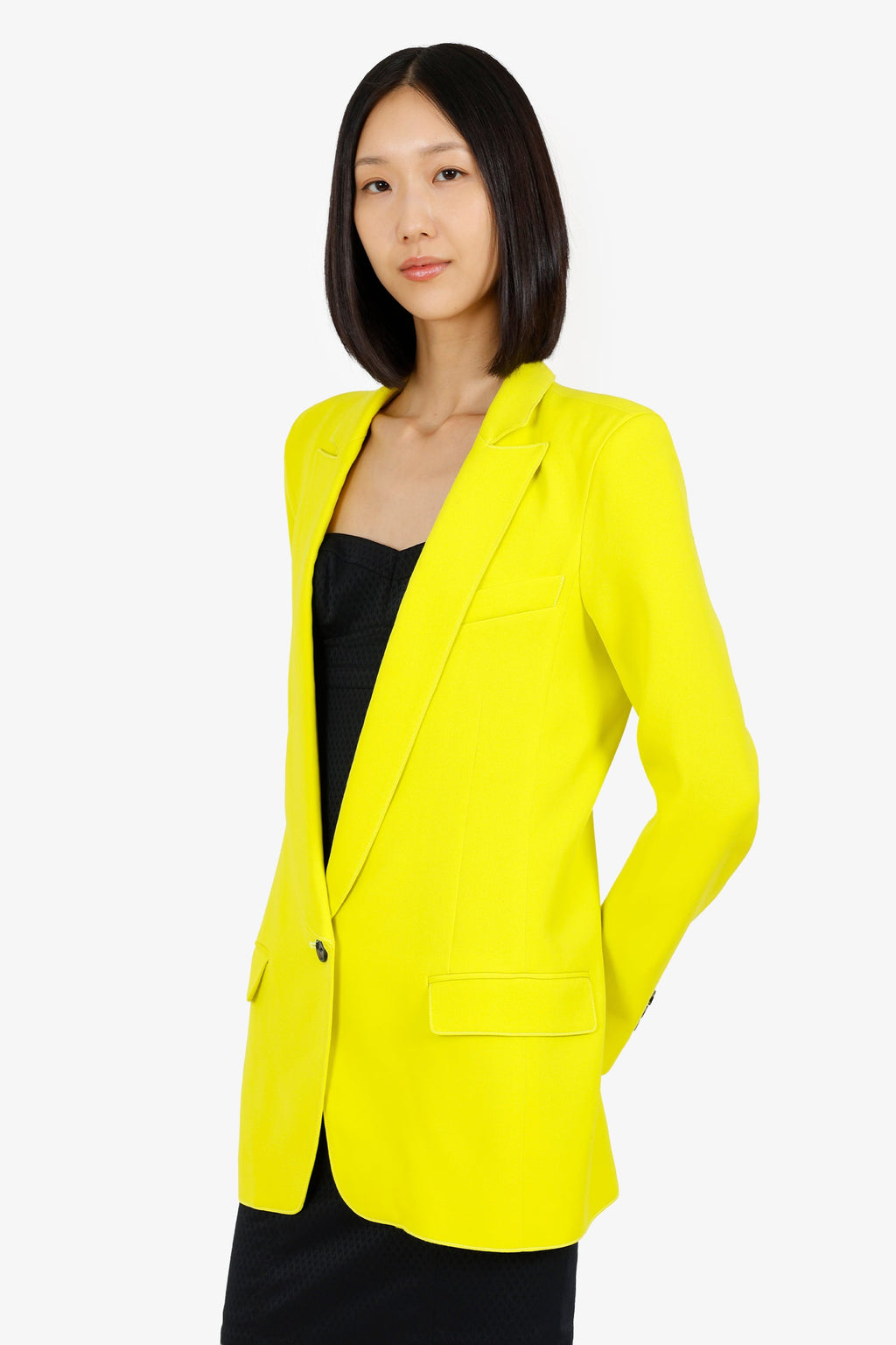 Smythe Green Satin Blazer Size 6