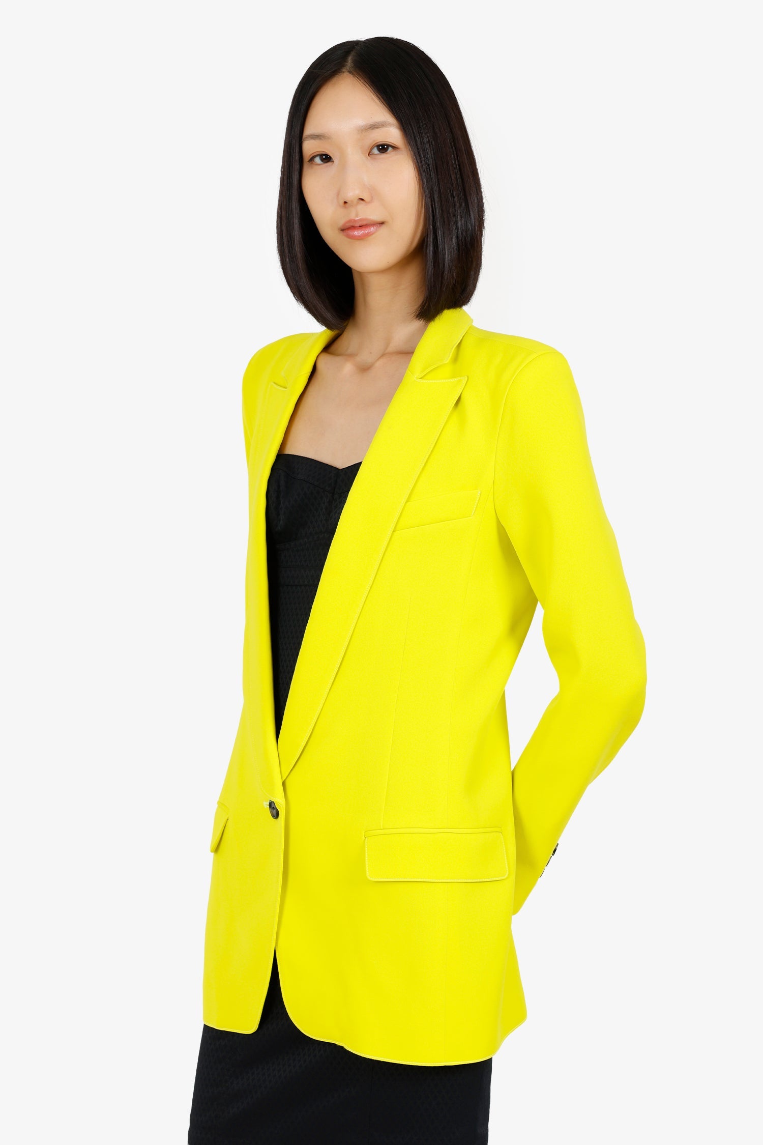Smythe Green Satin Blazer Size 6