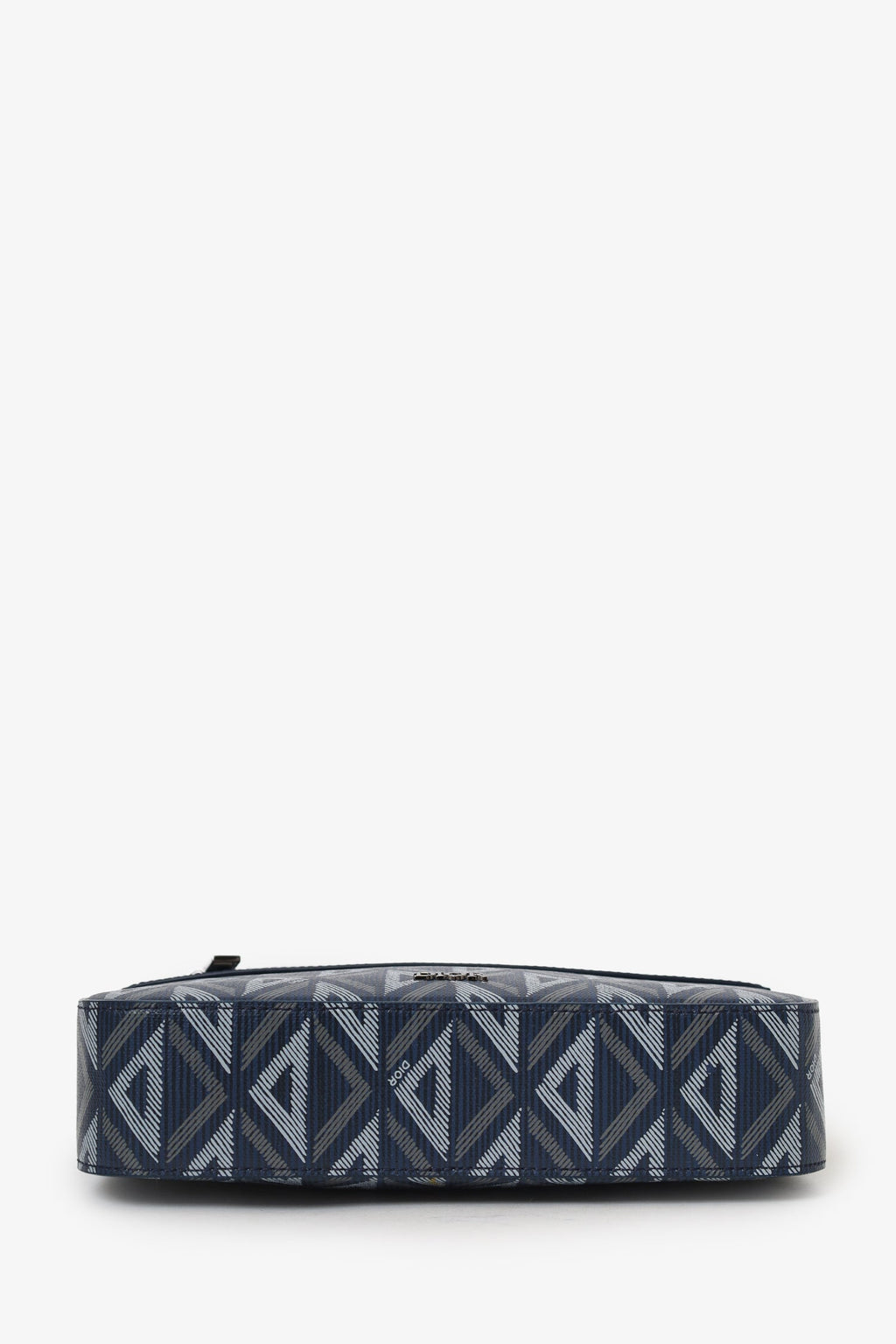 Christian Dior 2023 Navy Coated Canvas CD Diamond Safari Messenger