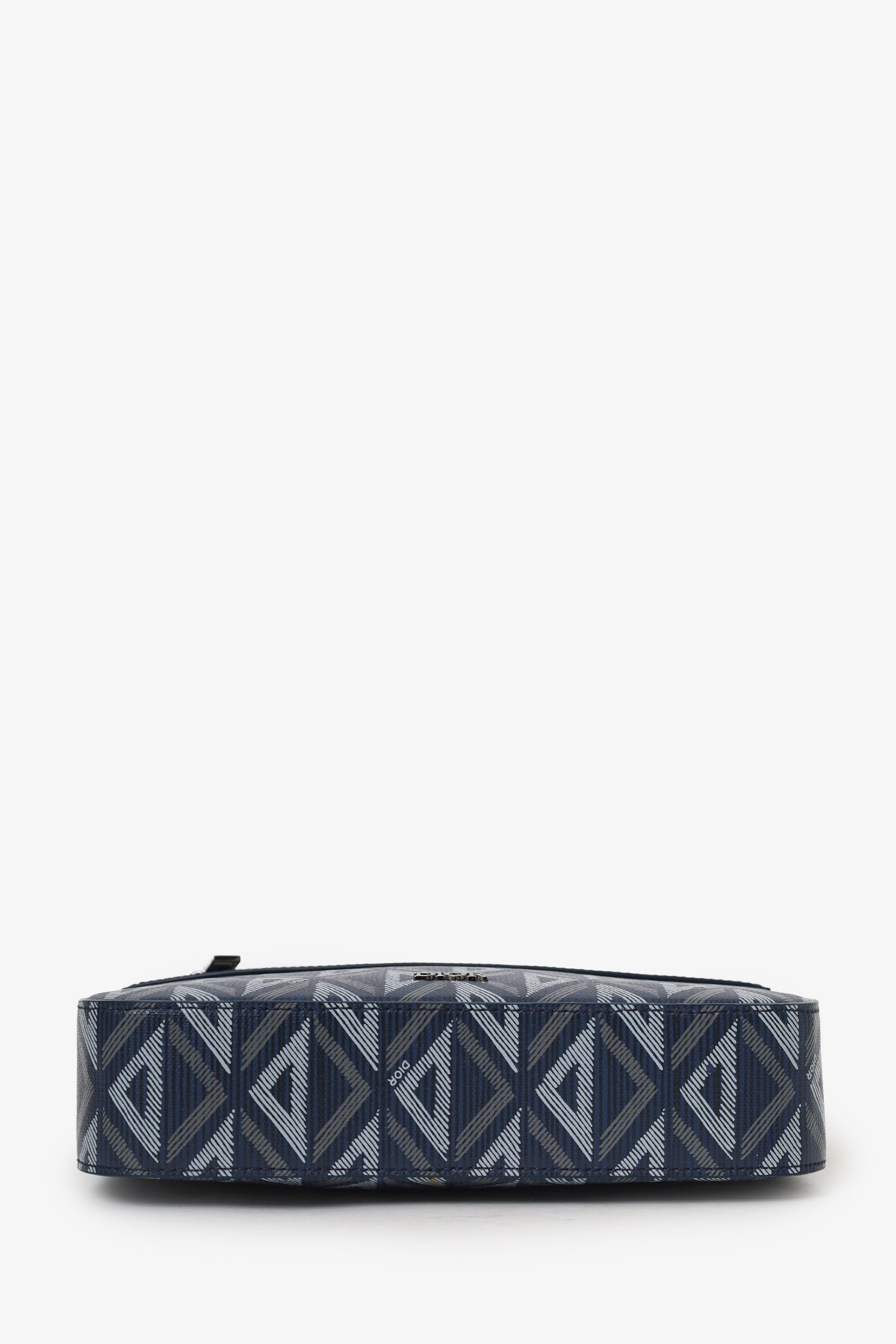 Christian Dior 2023 Navy Coated Canvas CD Diamond Safari Messenger