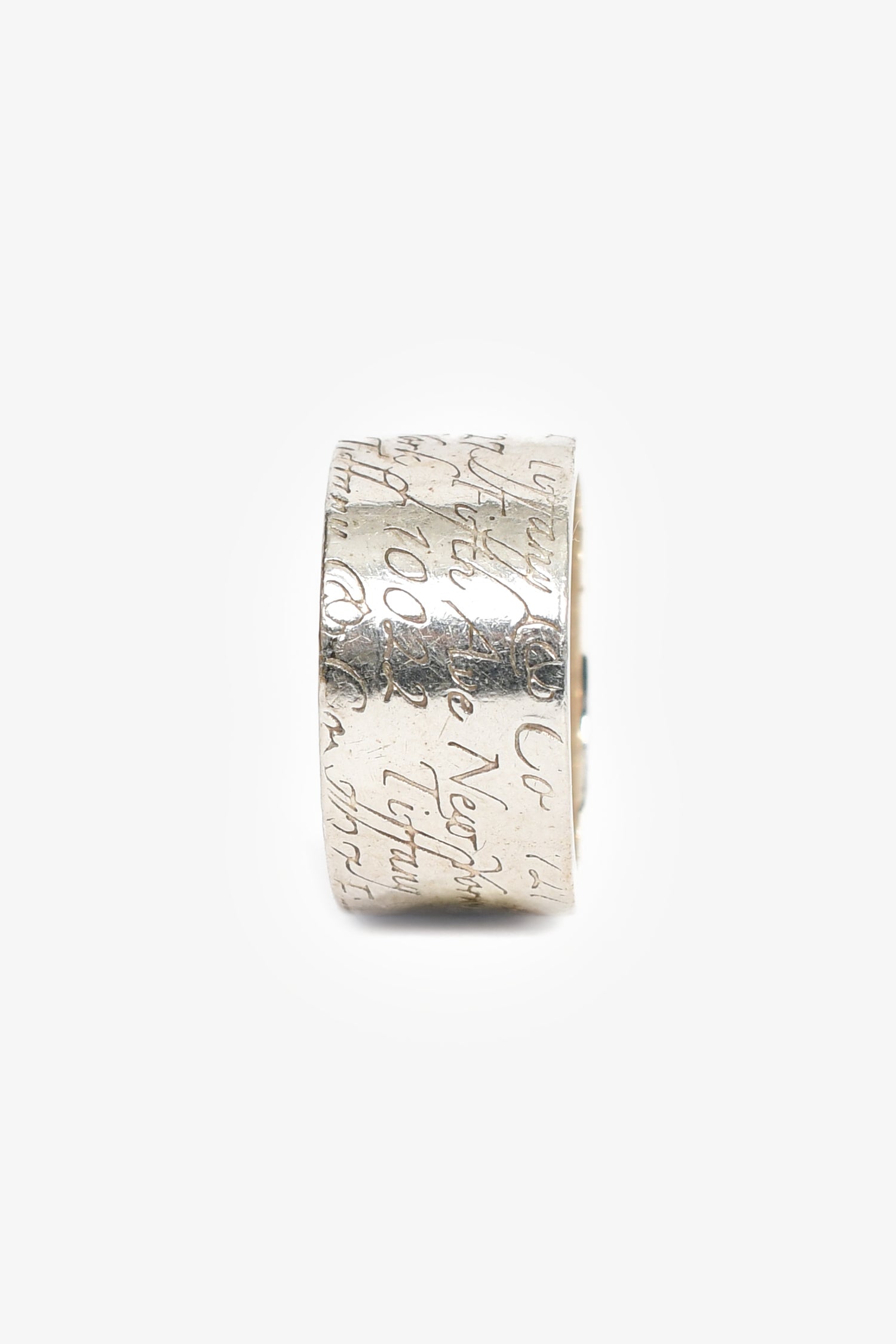 Tiffany & Co. Sterling Silver 'Notes Fifth Avenue' Ring Size 5.5