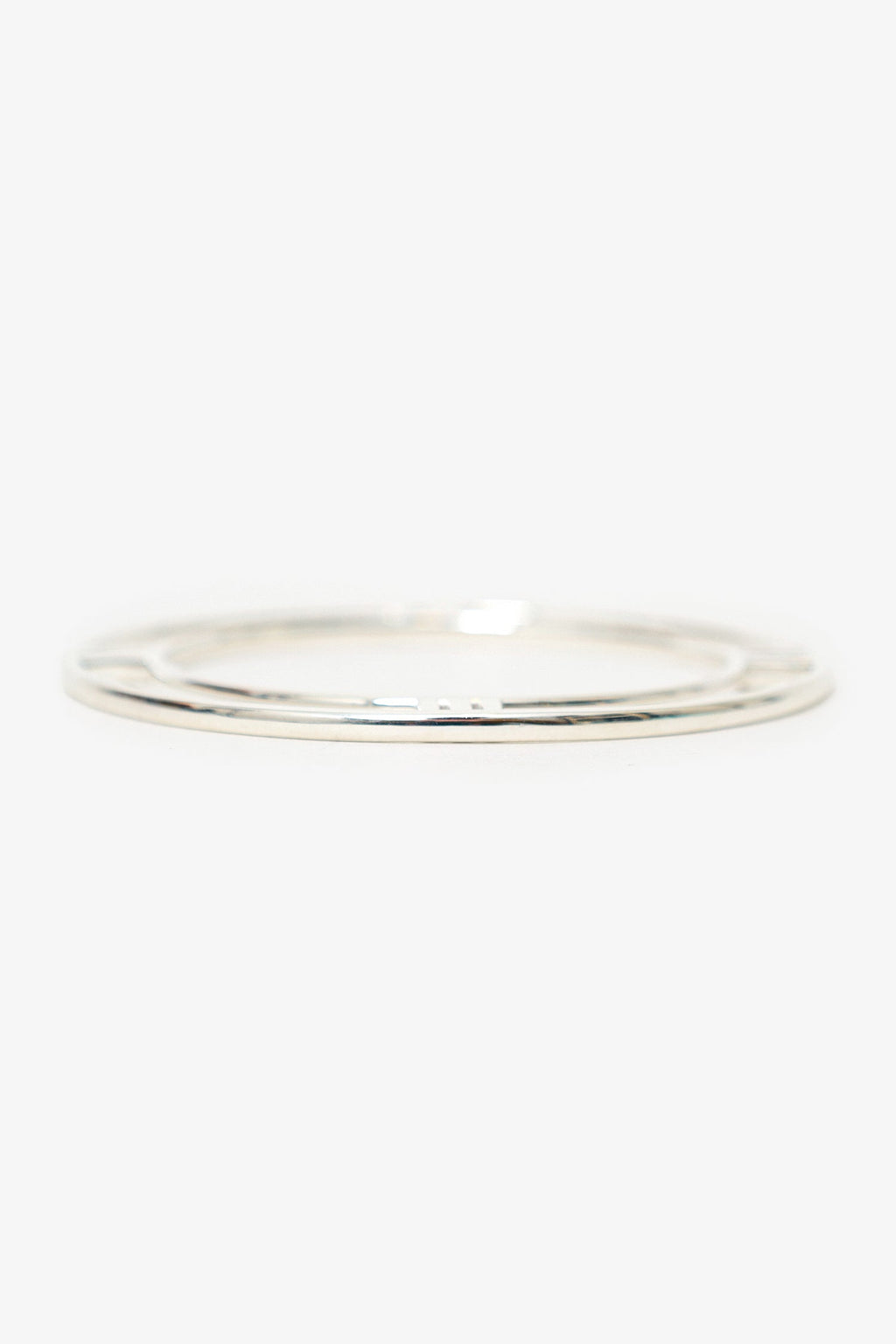 Tiffany & Co Sterling Silver Atlas Roman Numerals Bangle