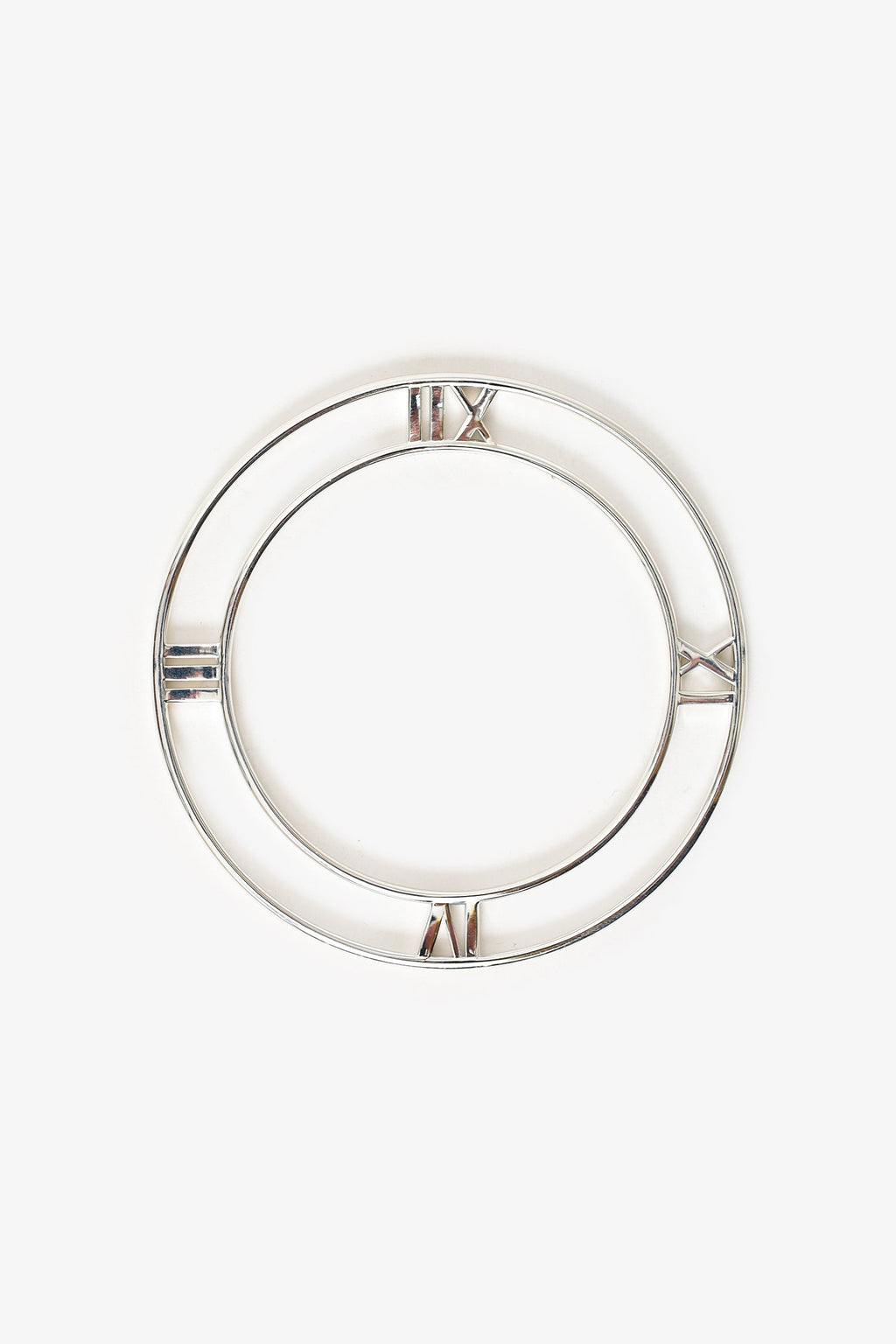 Tiffany & Co Sterling Silver Atlas Roman Numerals Bangle