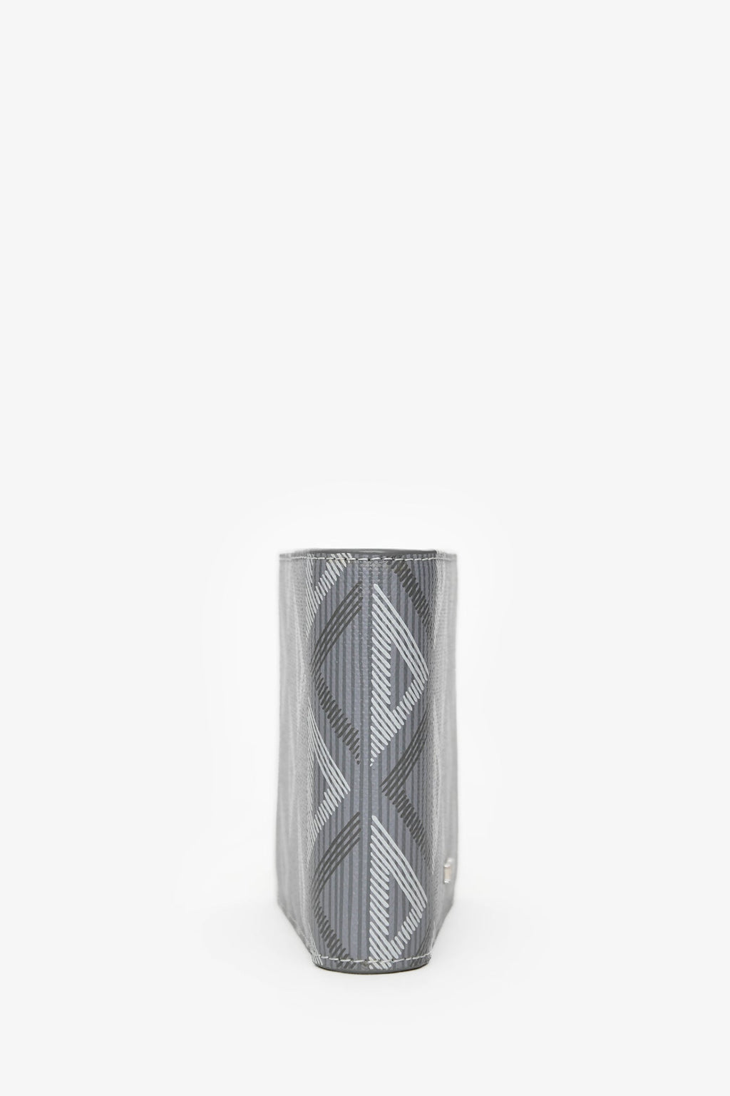 Dior Homme Grey Coated Canvas CD Diamond Print Bi Fold Wallet