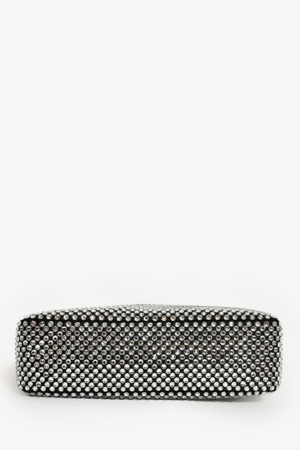 Prada Black Satin Crystal Re-Edition Mini Shoulder Bag