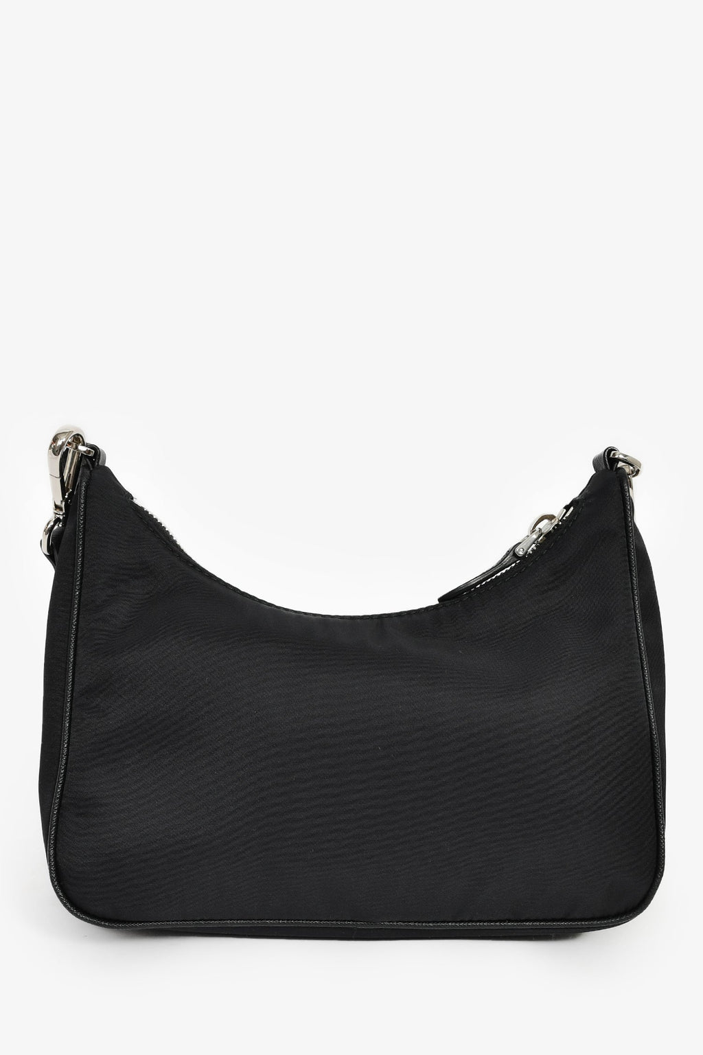 Prada Black Re-Nylon Re-Edition 2005 Crossbody Bag with Chain & Pouch