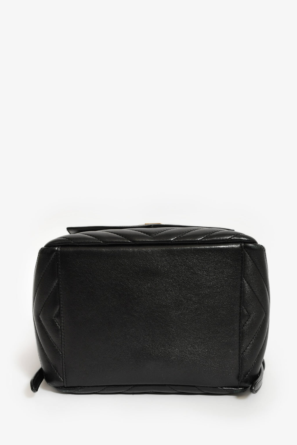 Saint Laurent 2022 Black Chevron Quilted Leather Joe Backpack
